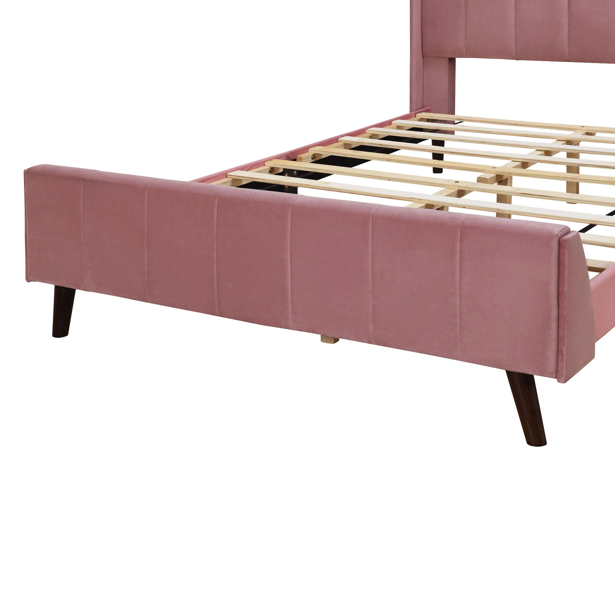 Upholstered Platform Bed Velvet