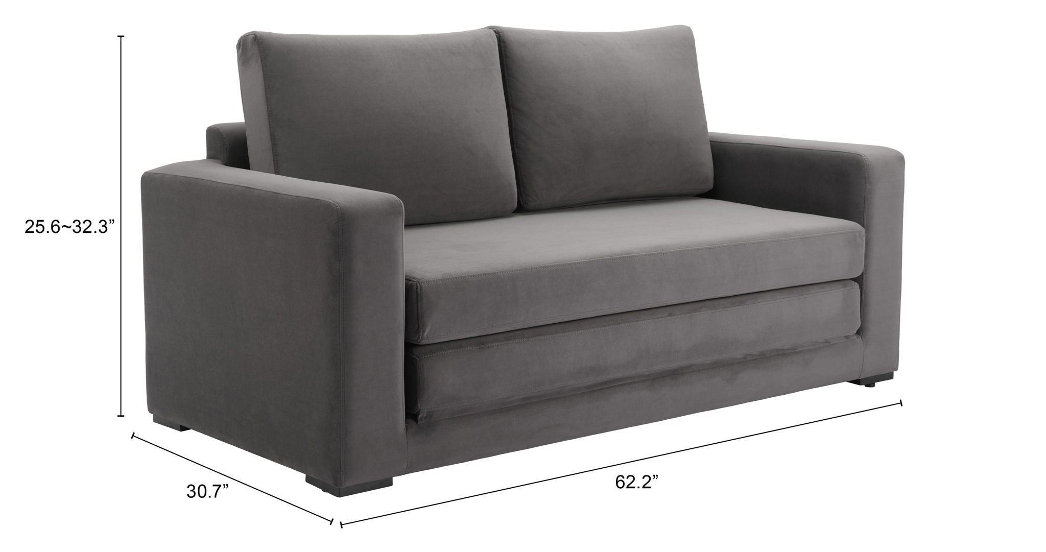 Jide - Sleeper Sofa - Gray