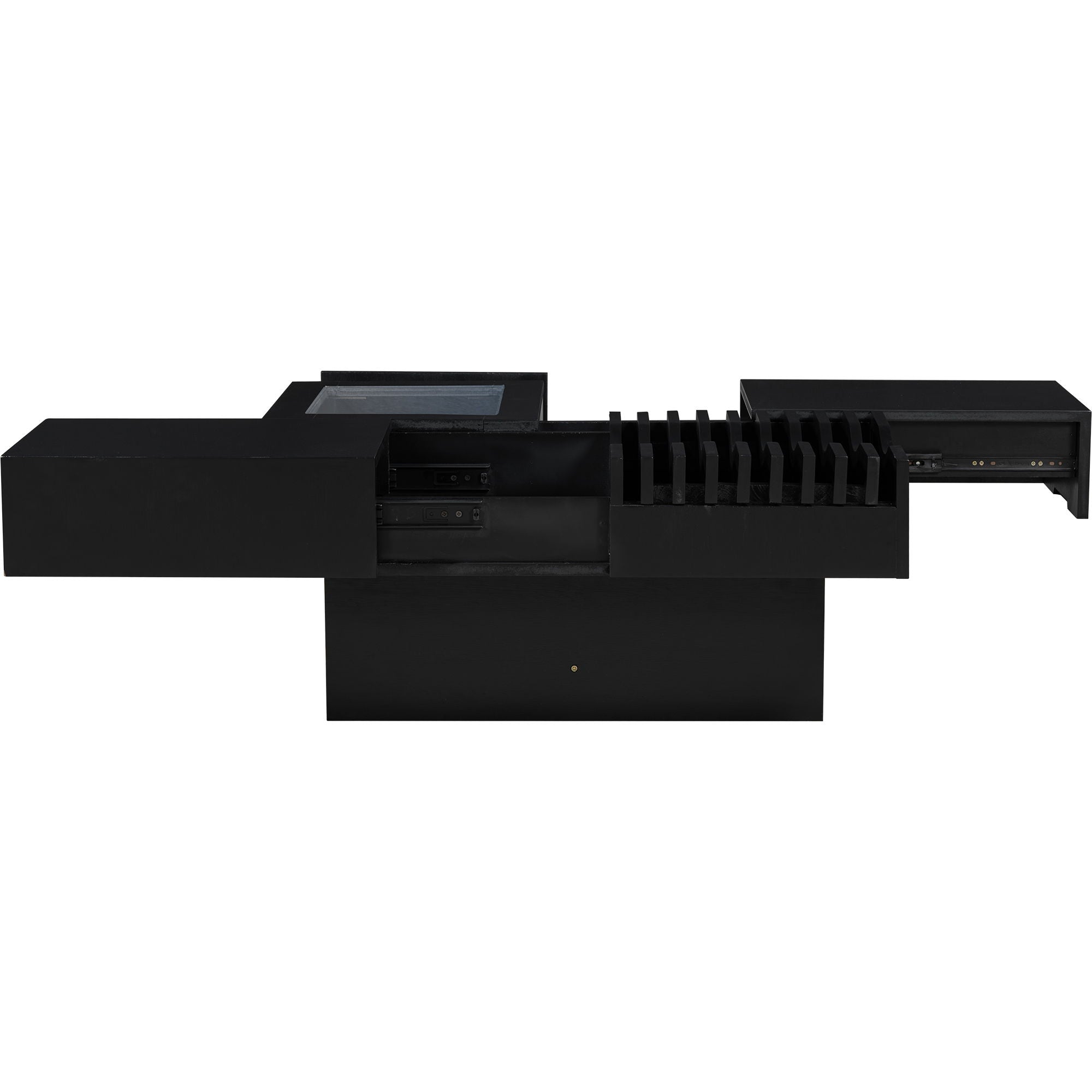 Unique Square Coffee Table With 3 Drawers