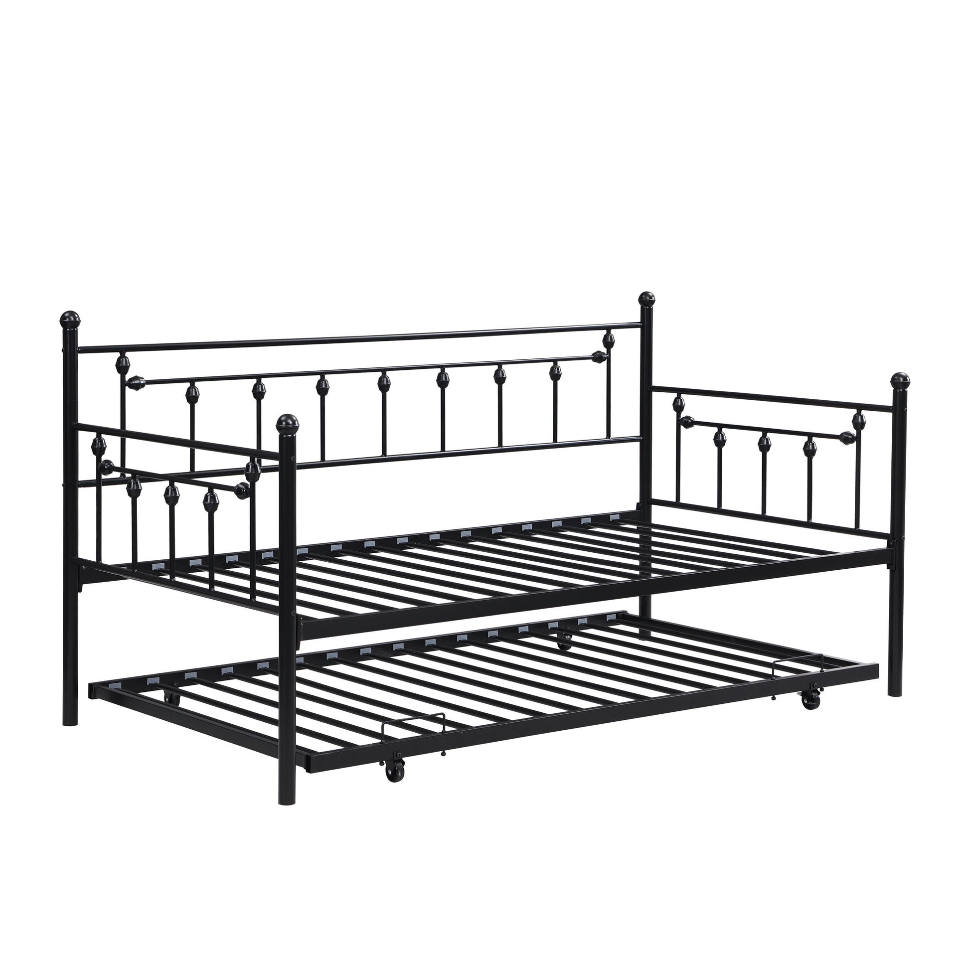 Twin Daybed With Trundle - Black - Best Buy Furniture