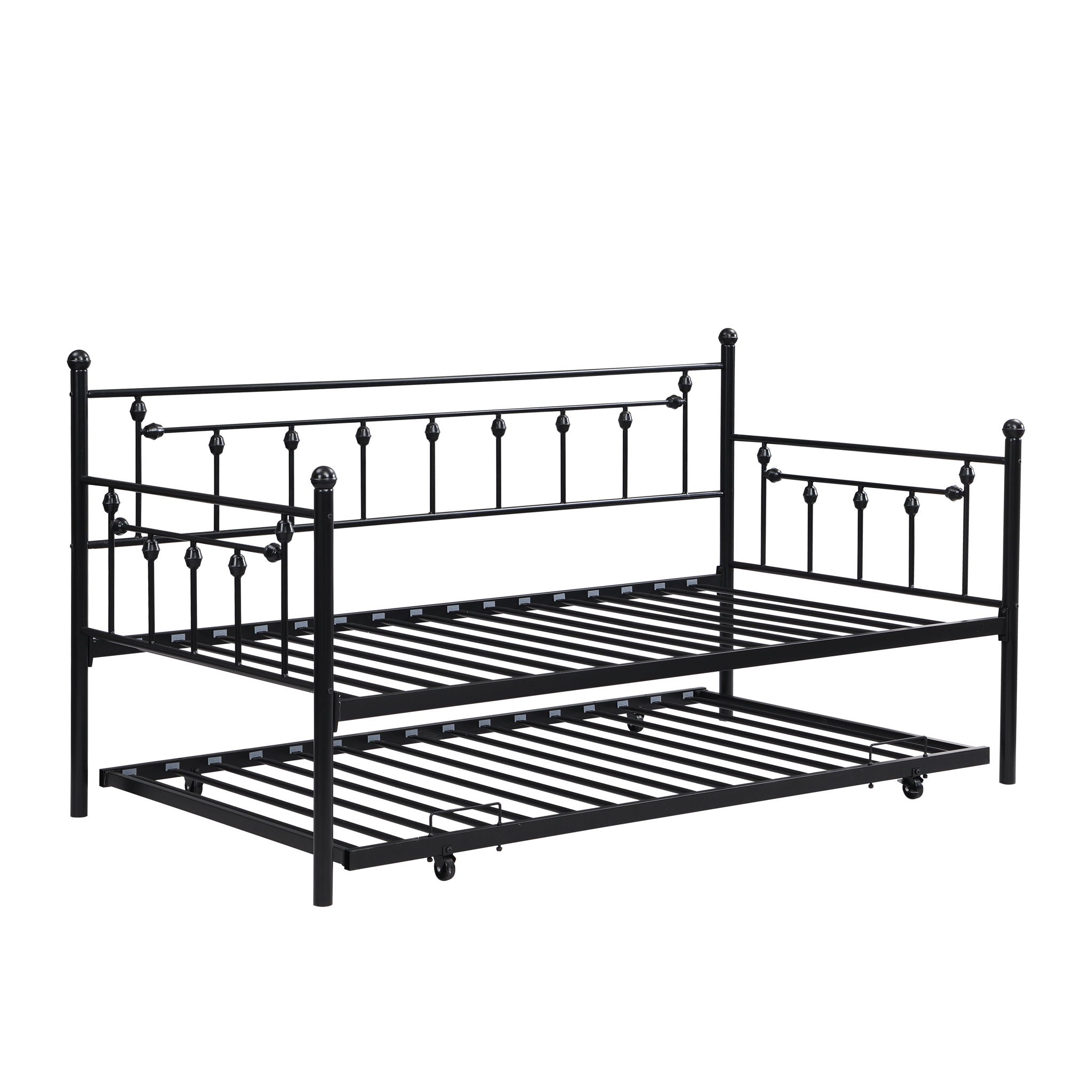 Twin Daybed With Trundle - Black - Best Buy Furniture