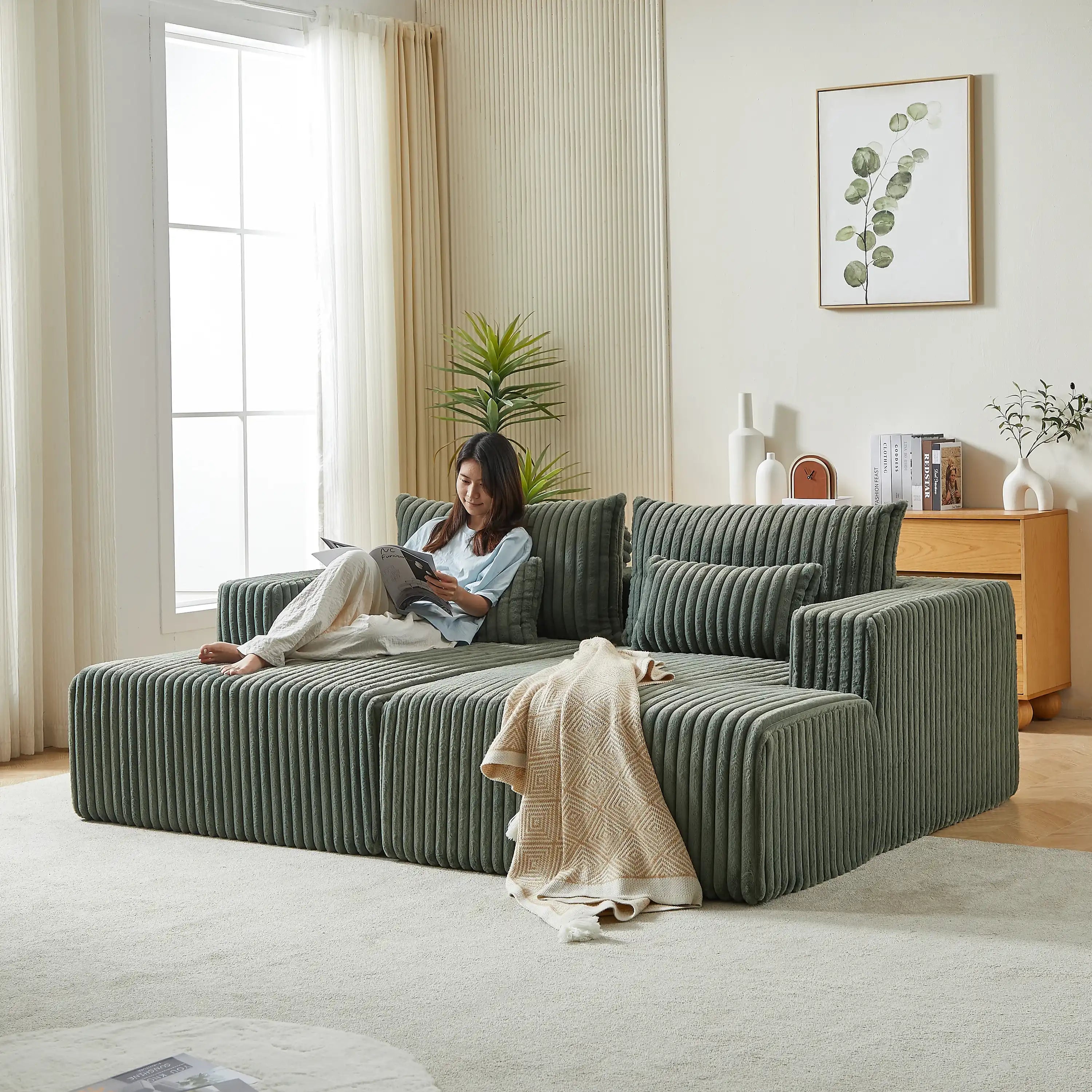 Cloud Sectional Lounge Chaise | No Assembly Required