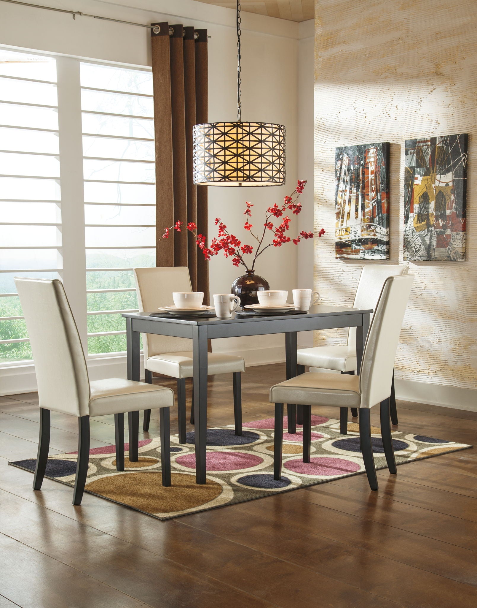 Kimonte - Rectangular Dining Room Table - Dark Brown