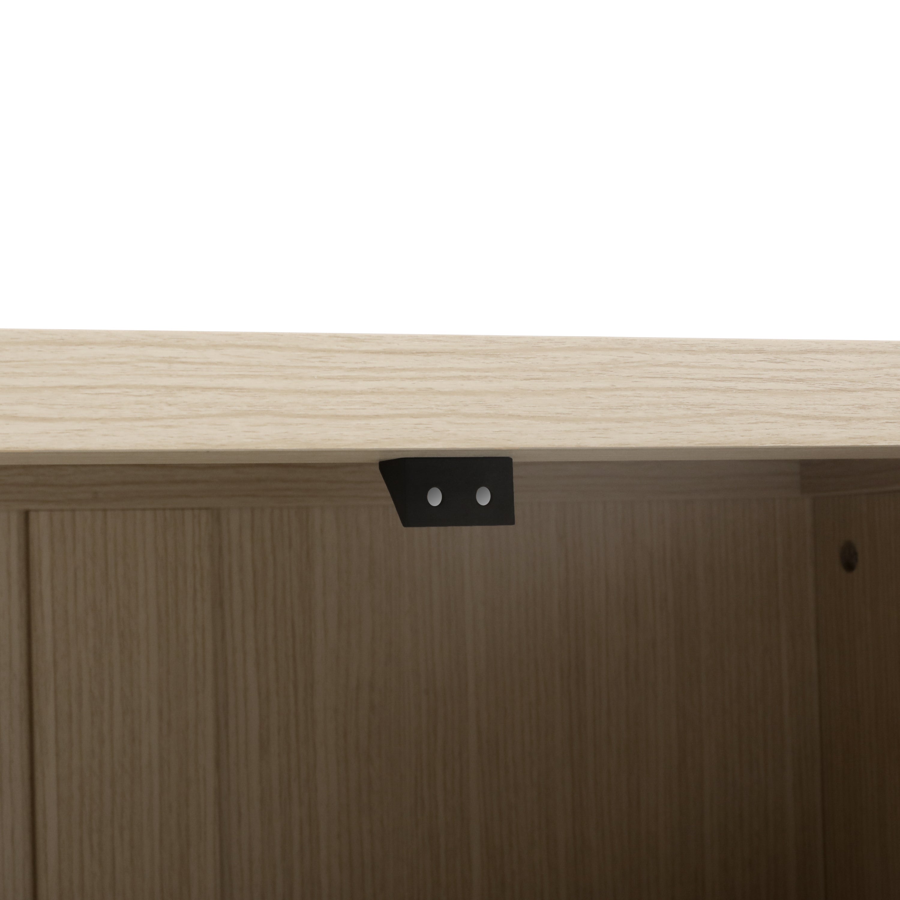 Sideboard Buffet Cabinet with 4 Doors and Adjustable Shelves