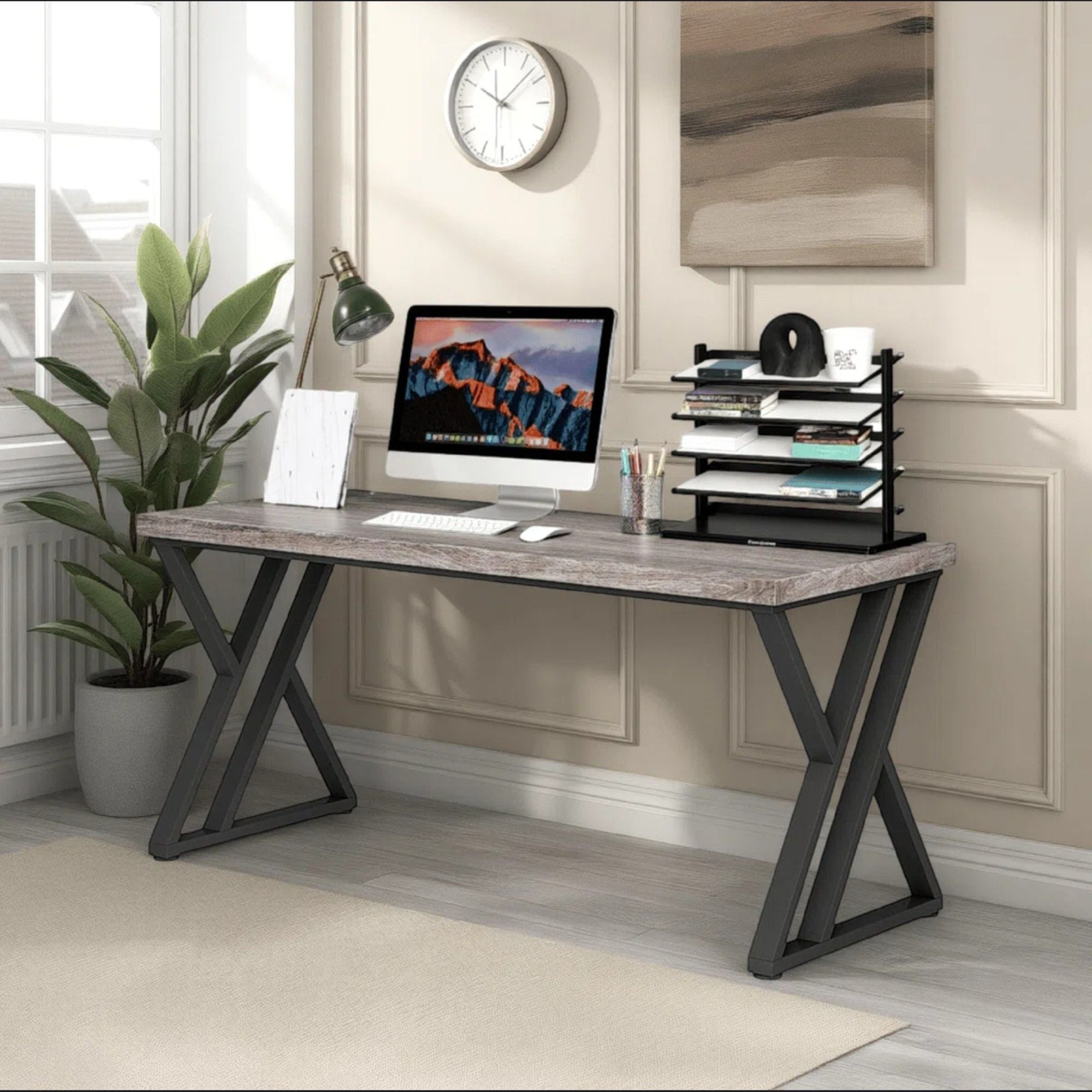 Writing Desk With Z-Shaped Legs