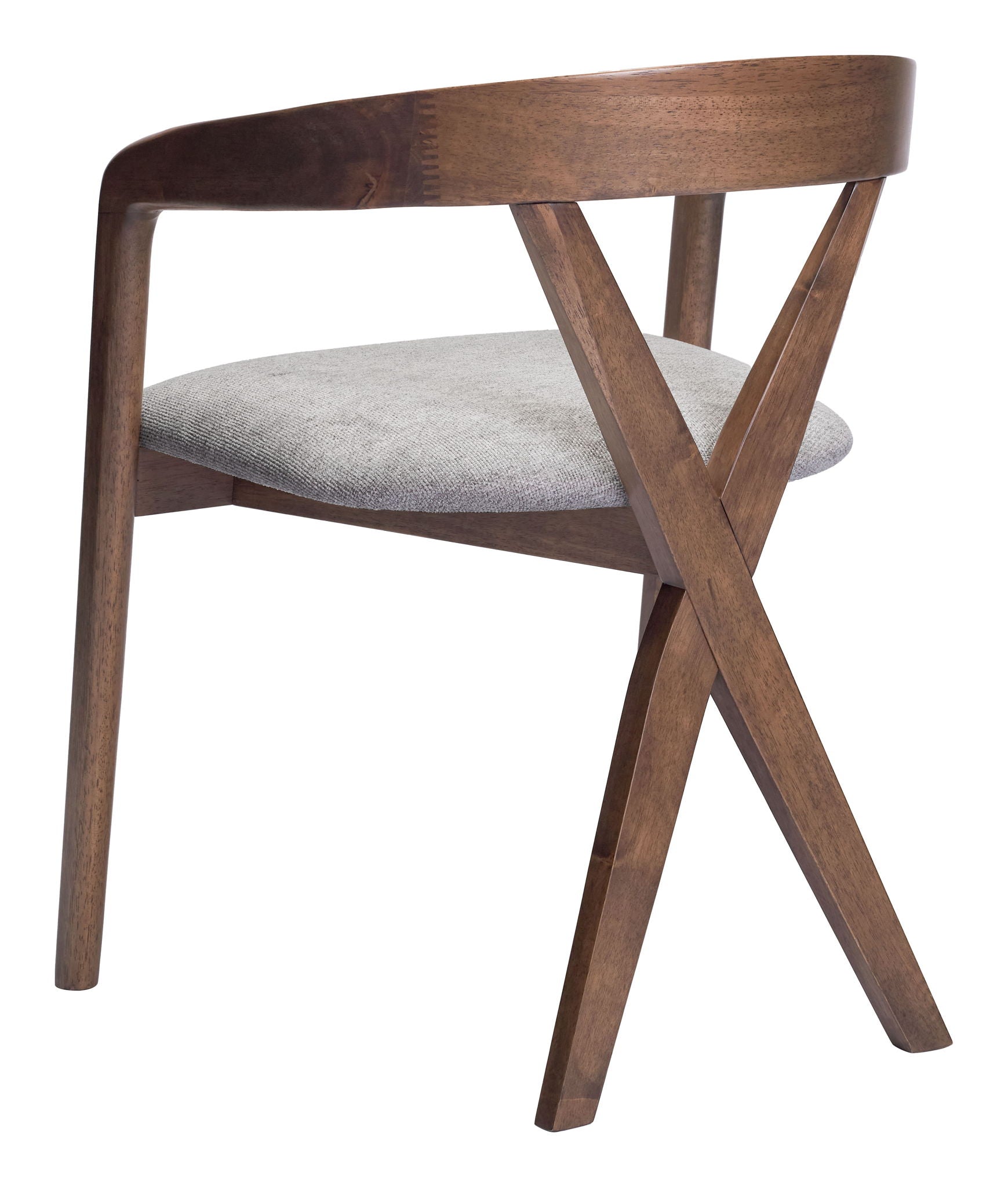 Cairo - Dining Chair - Dove Gray & Walnut