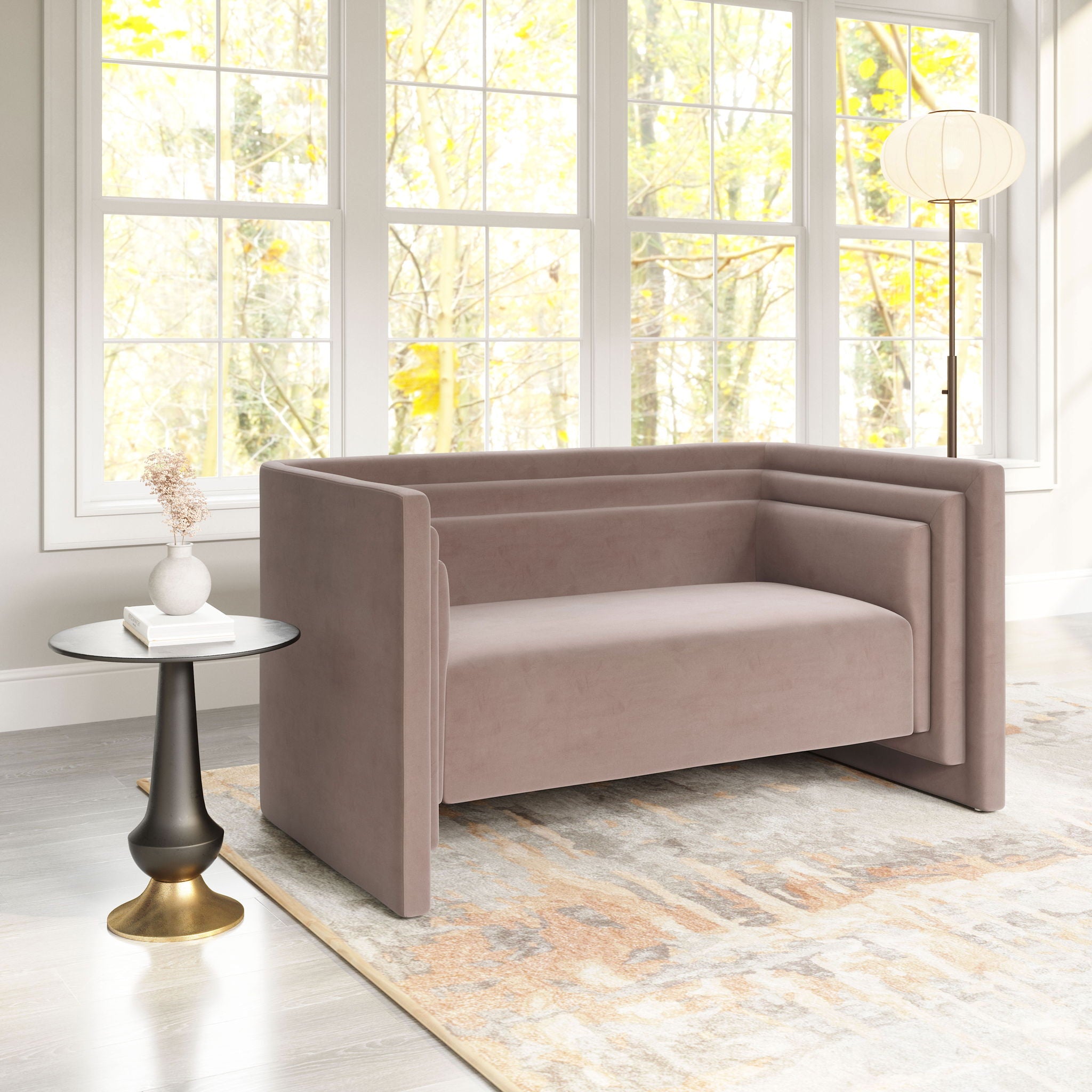 Trippel - Loveseat - Brown