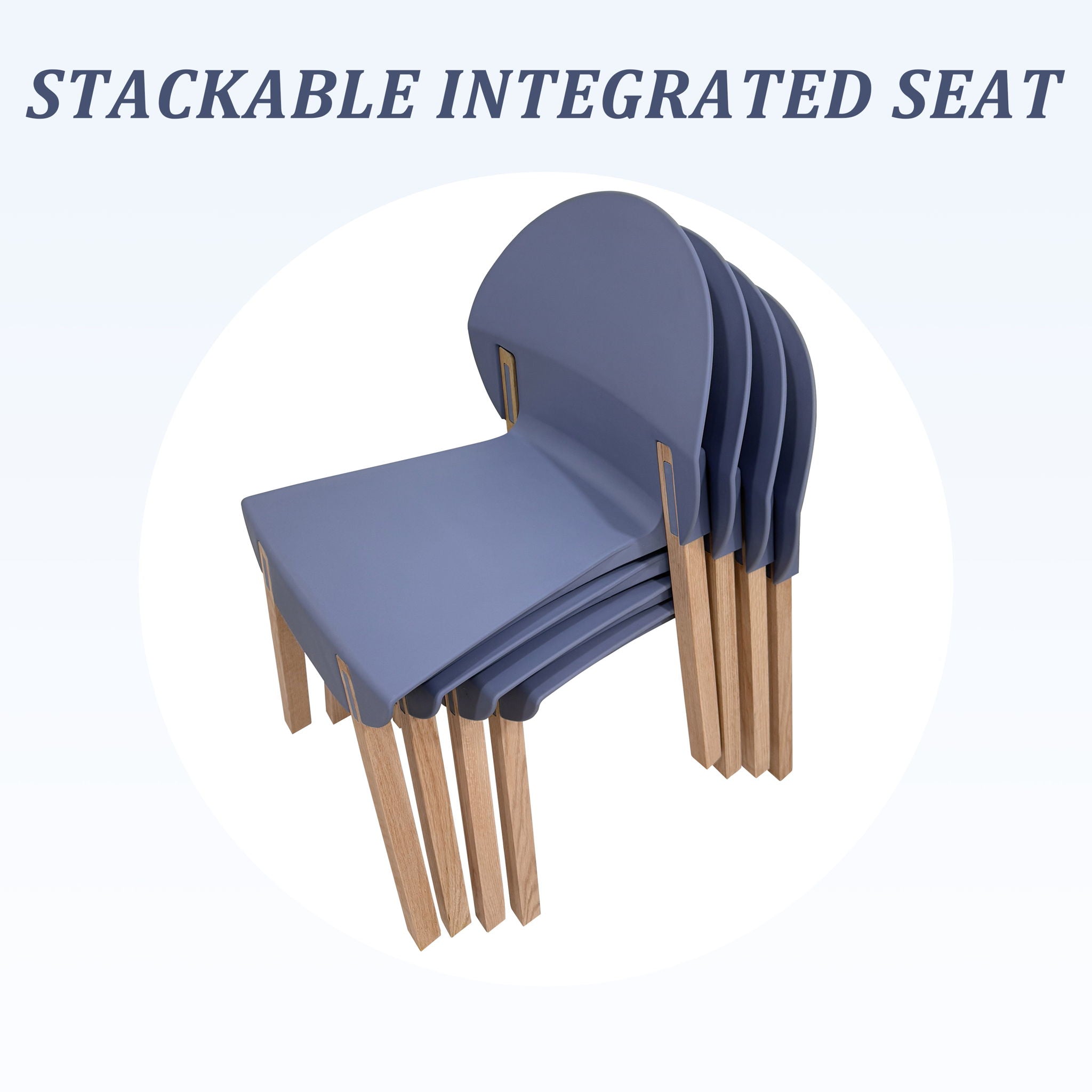 4 Piece Set Of Single Chairs With A Folding Square Table