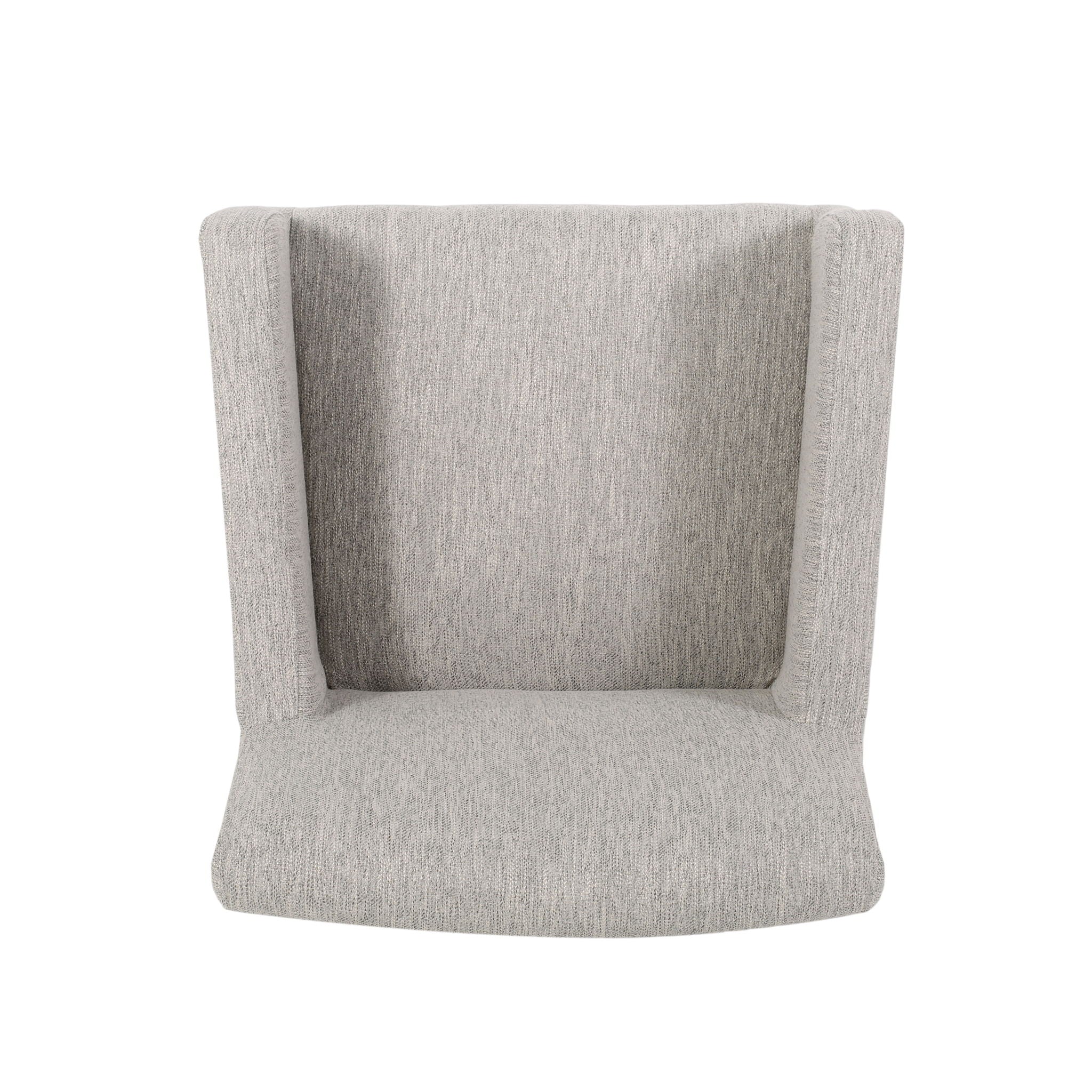 Charmed Upholstered Counter Stool With H Frame Base And Round Arms
