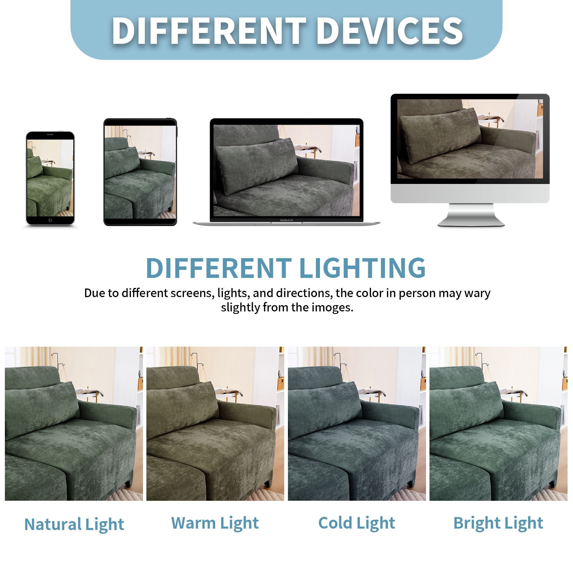 Stylish Sofa With Ottoman And Lumbar Pillows, Ergonomic Design