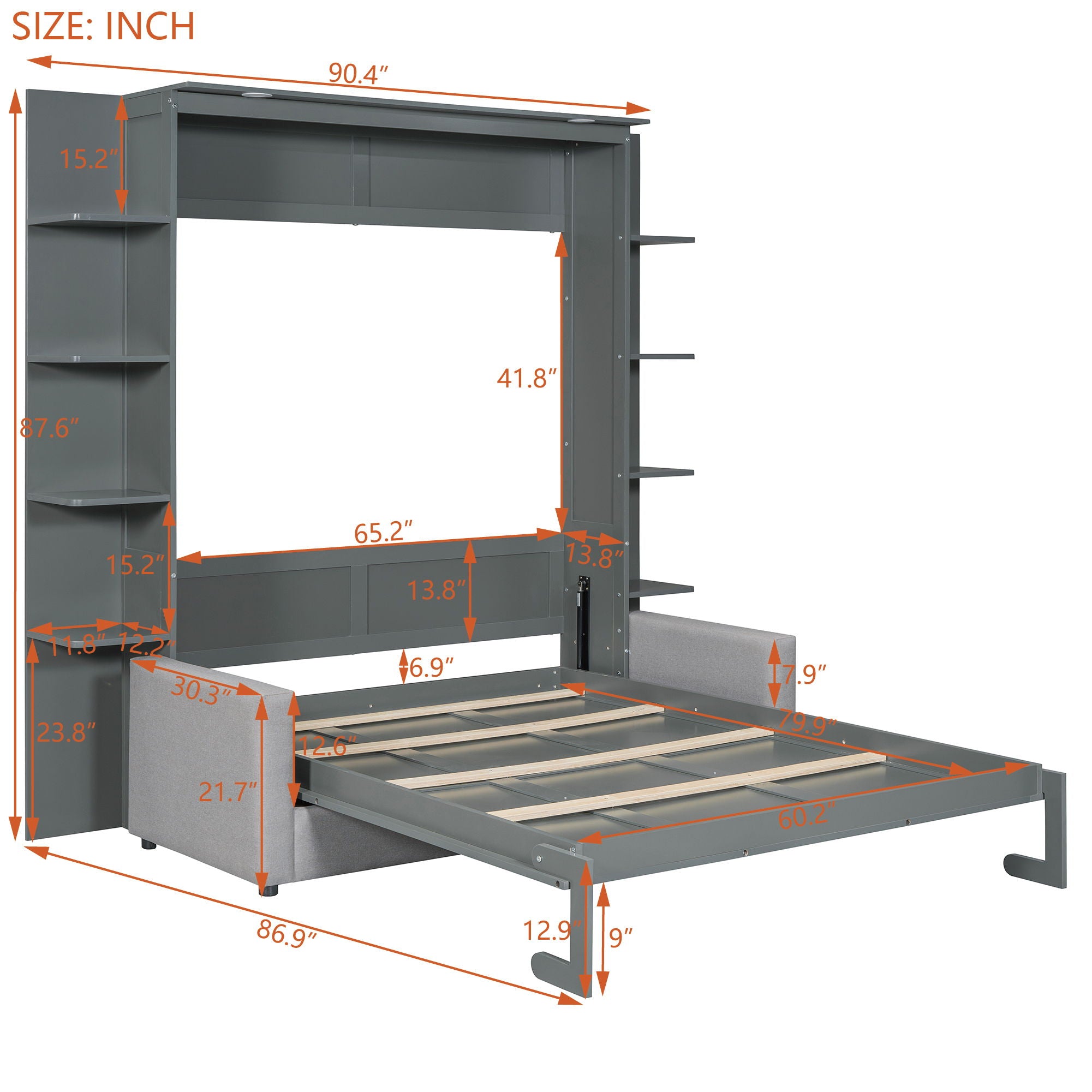 Murphy Bed Space Saving Wall Bed With Sofa
