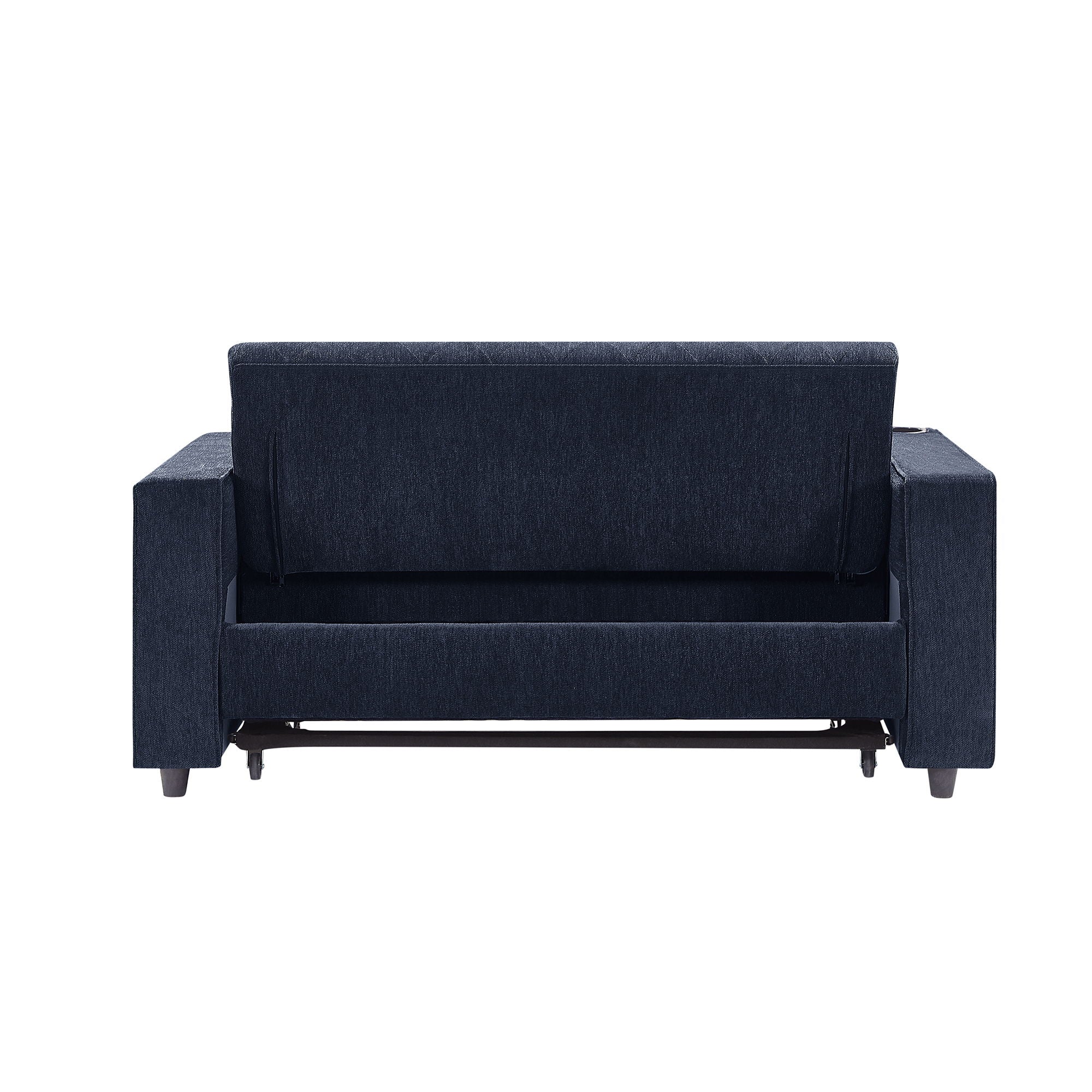 Pull-Out Sofa Bed Convertible Couch With Adjustable Backrest For Living Room