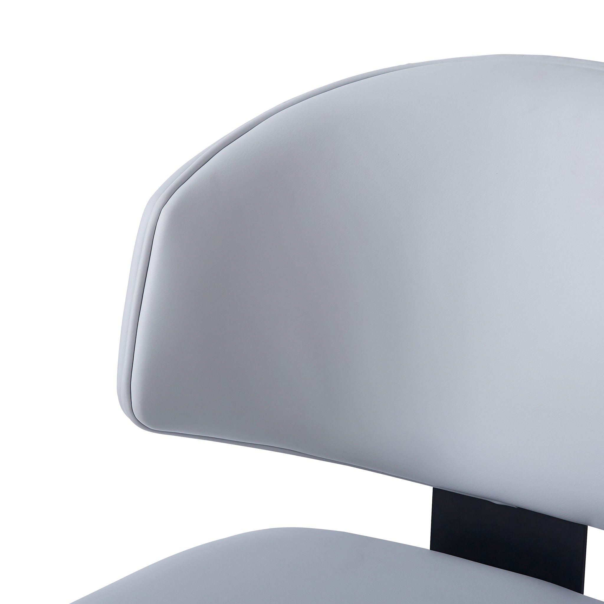 7 Pieces Contemporary Dining Set With Faux Leather Chairs