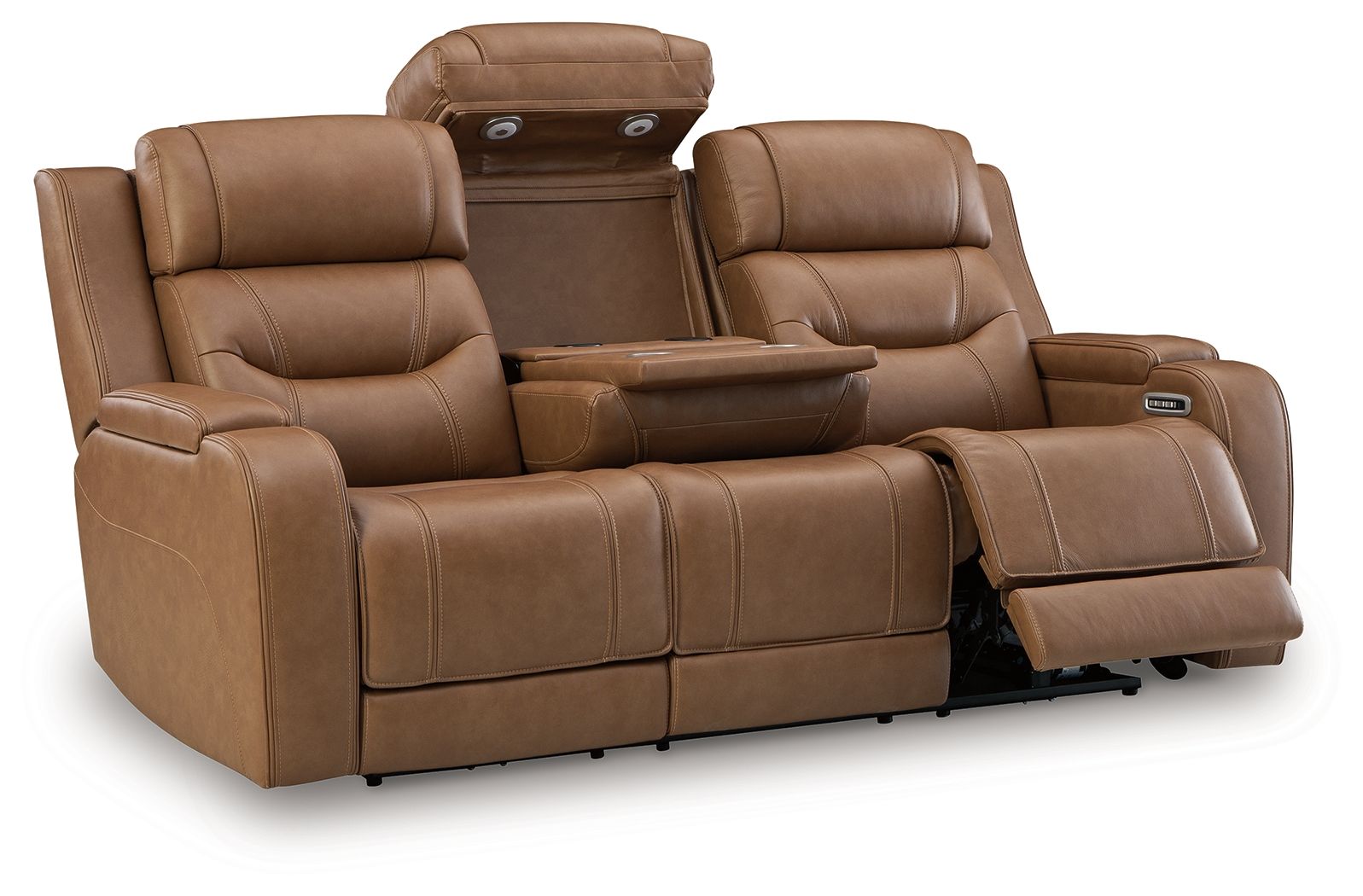 Knightington - Power Reclining Sofa With Audio Seating - Best Buy Furniture