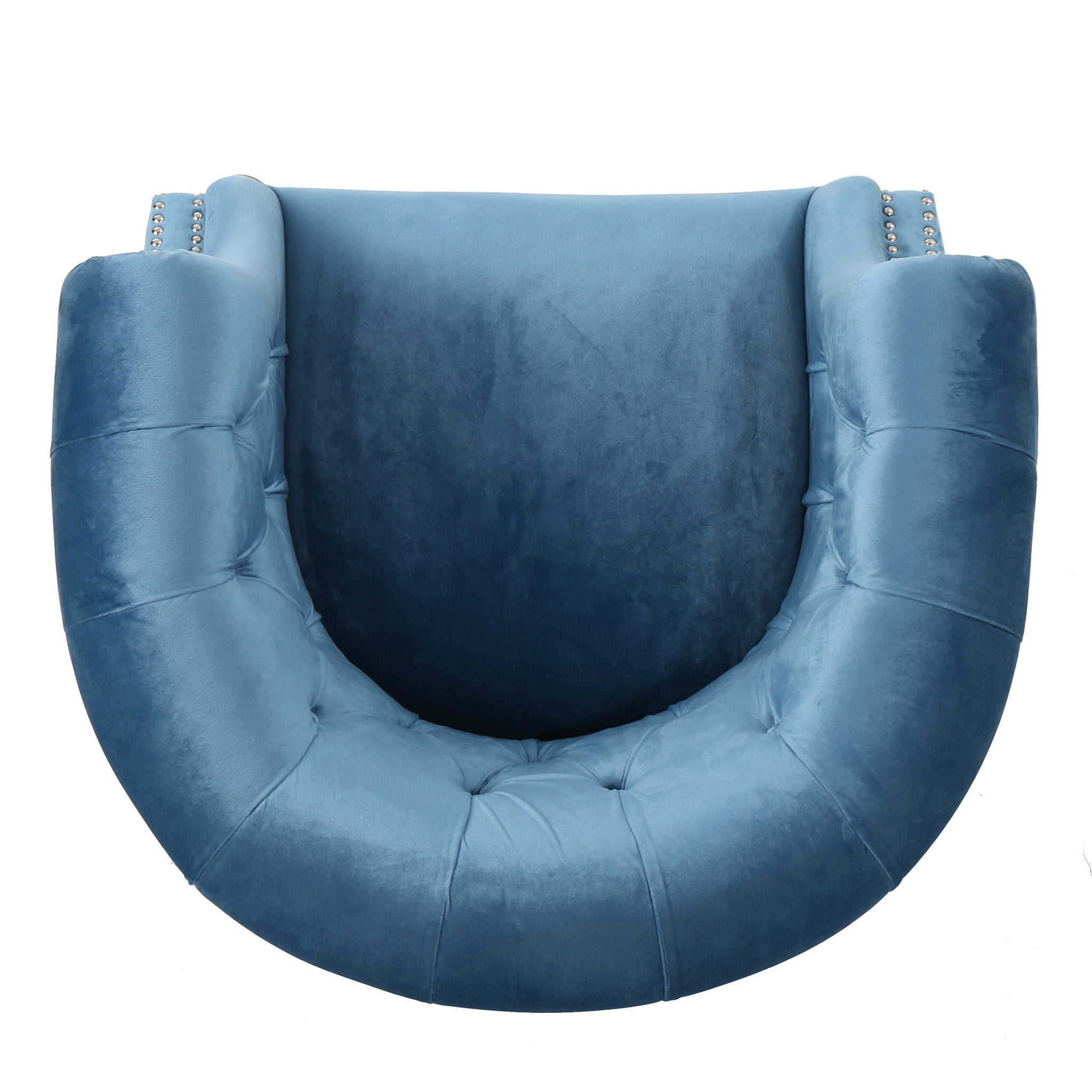 Celestialis - Upholstered Club Chair With Tub Design And Rolled Recessed Armrests
