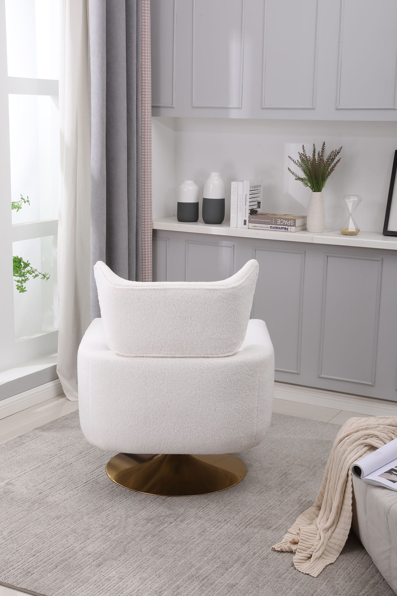 Classic Mid-Century 360 Degree Swivel Accent Chair