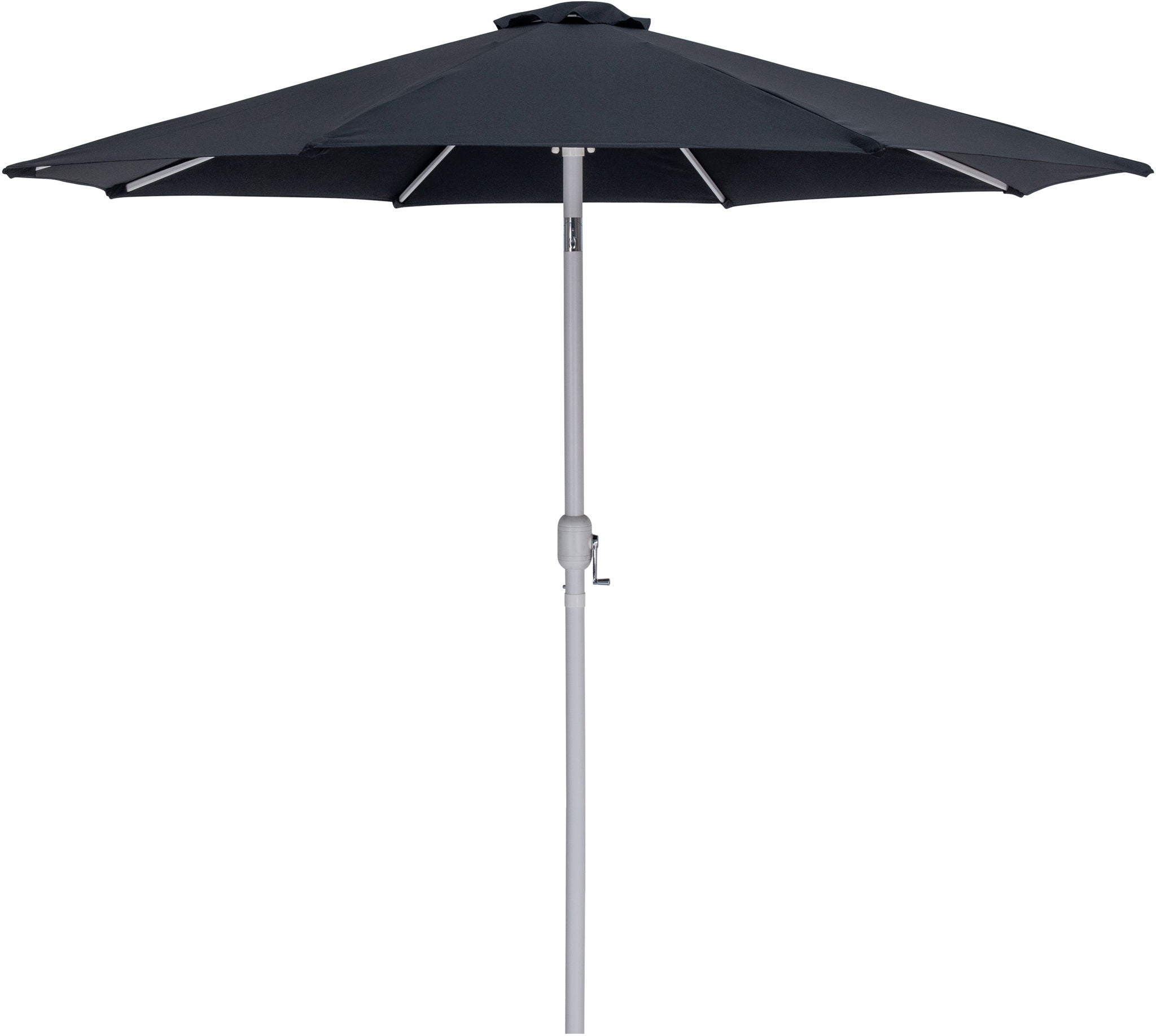 Fiji - Aluminum Patio Umbrella With Round Black And White Base