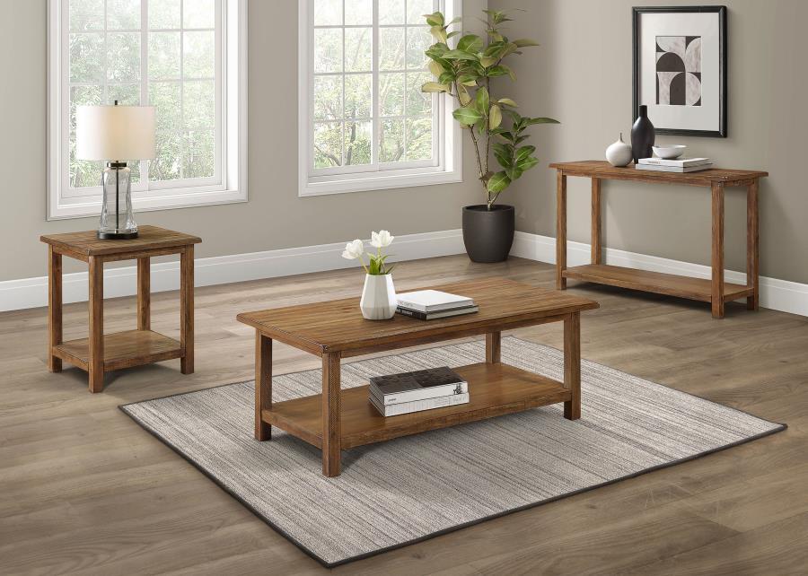 Payne - Wood Coffee Table with Shelf - Best Buy Furniture