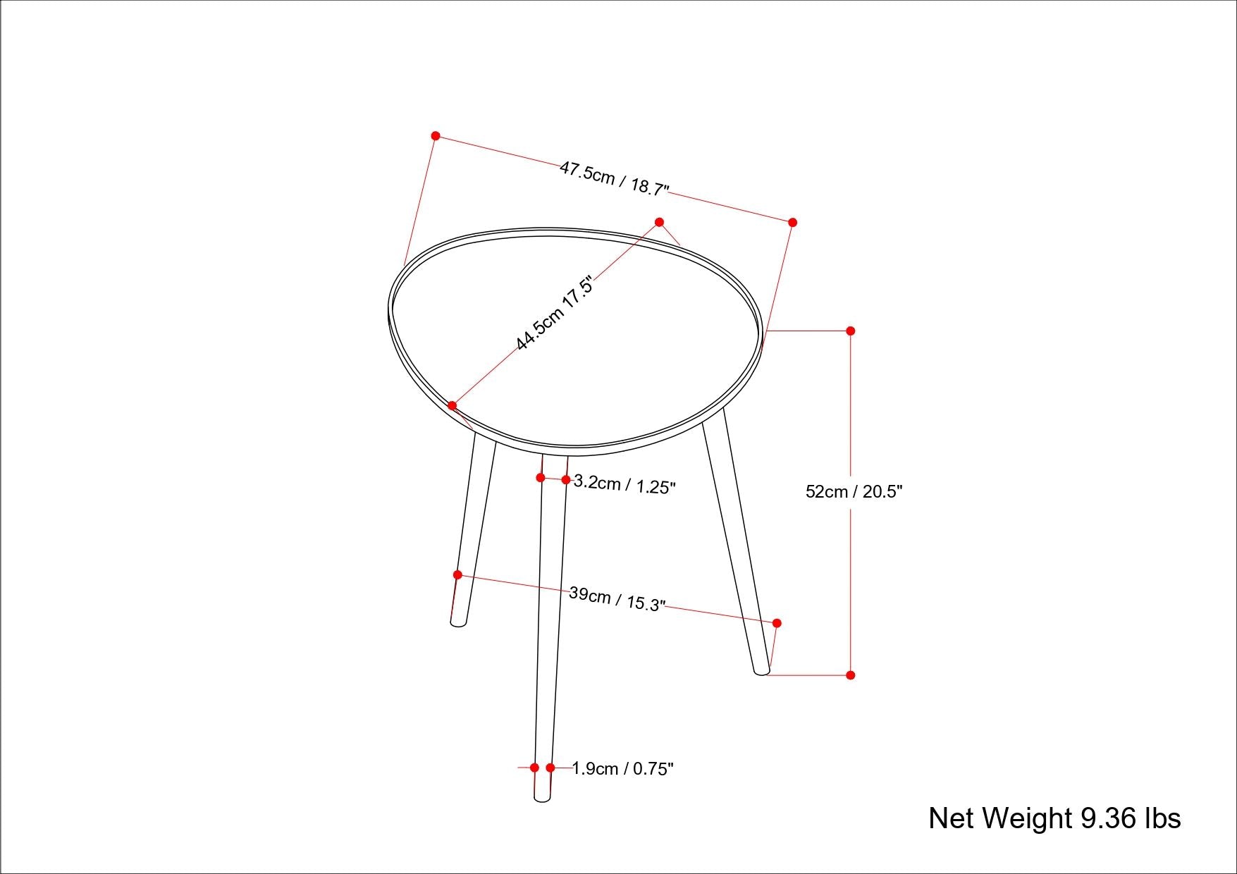 Tanner - Metal Side Table - Gold - Best Buy Furniture