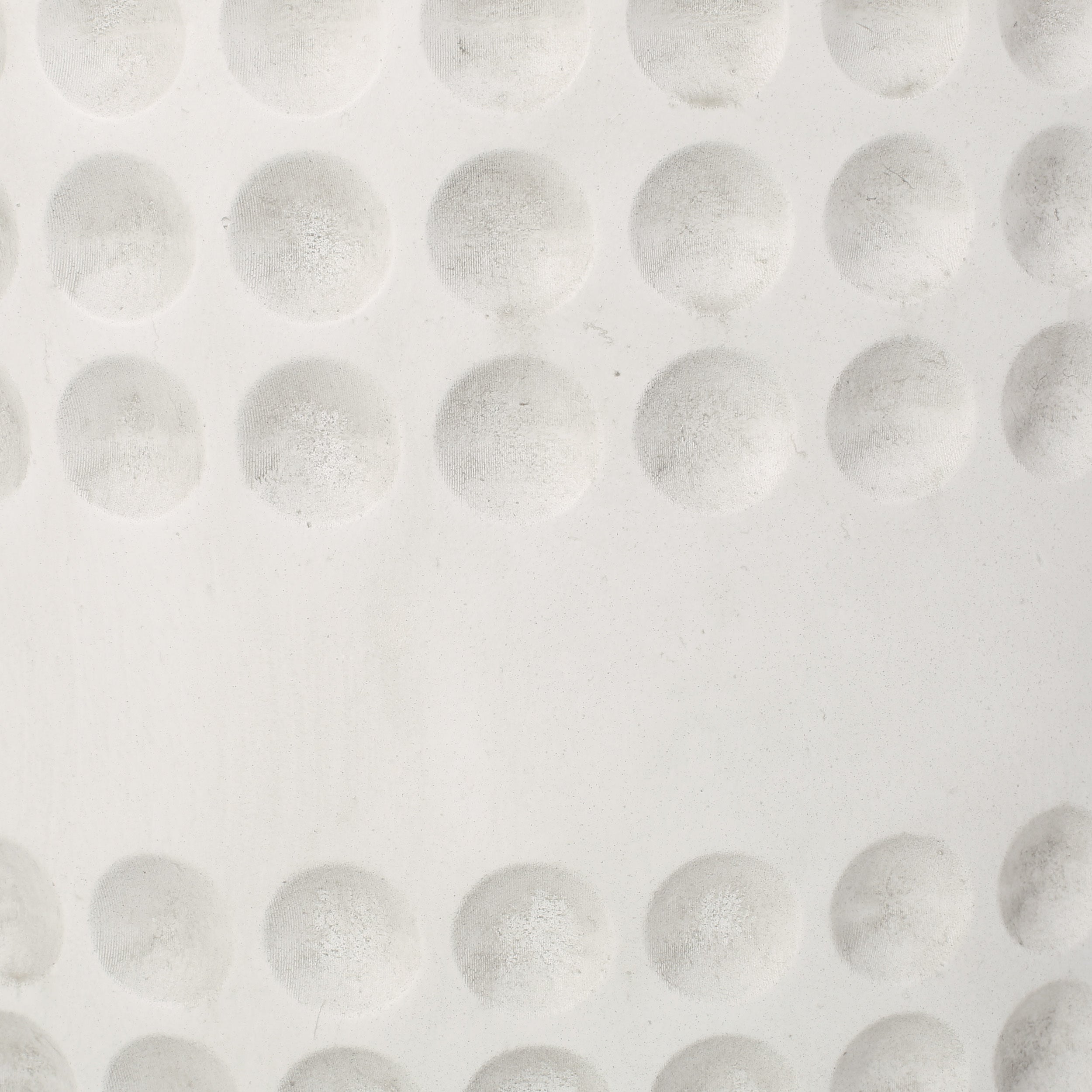 Antique white round planter
