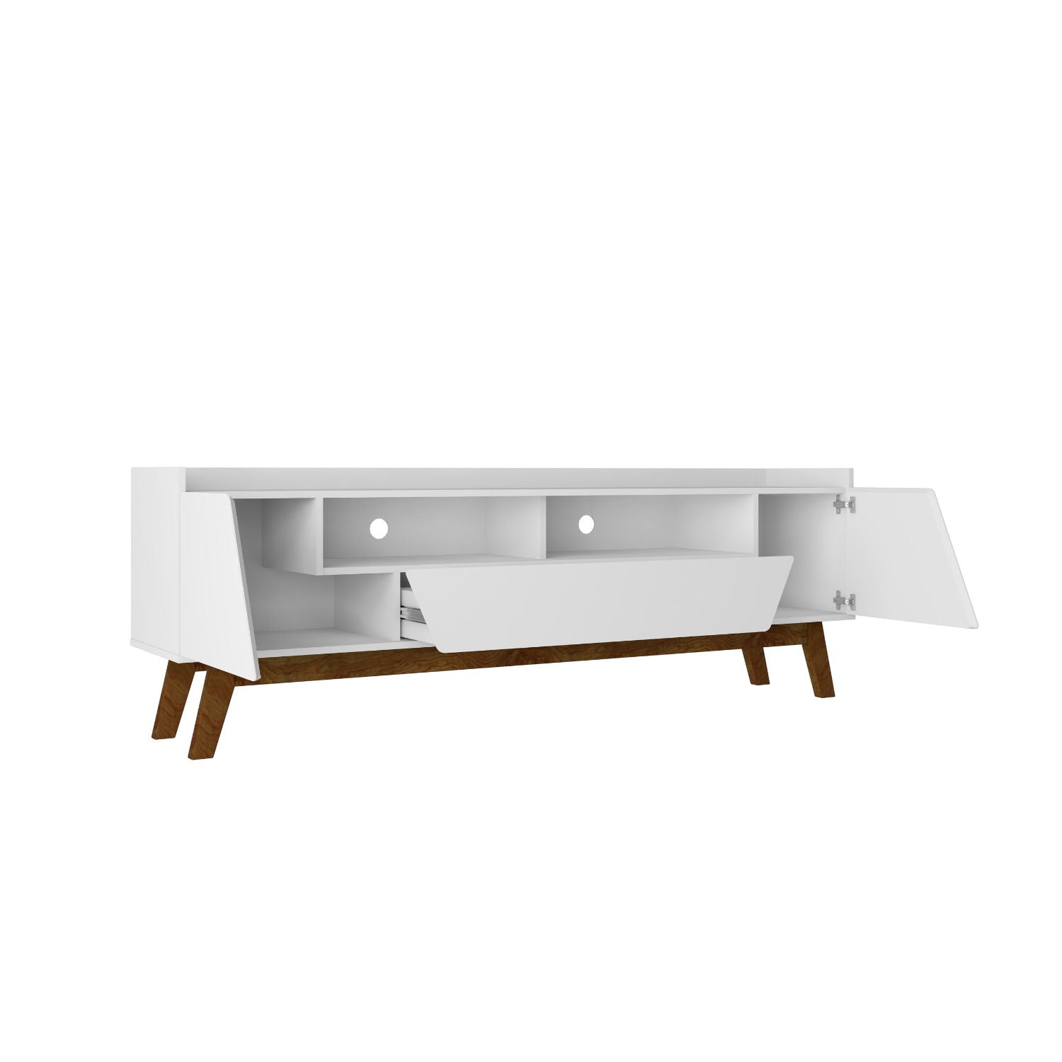 Marcus - TV Stand With 4 Shelves And Soft Close Doors