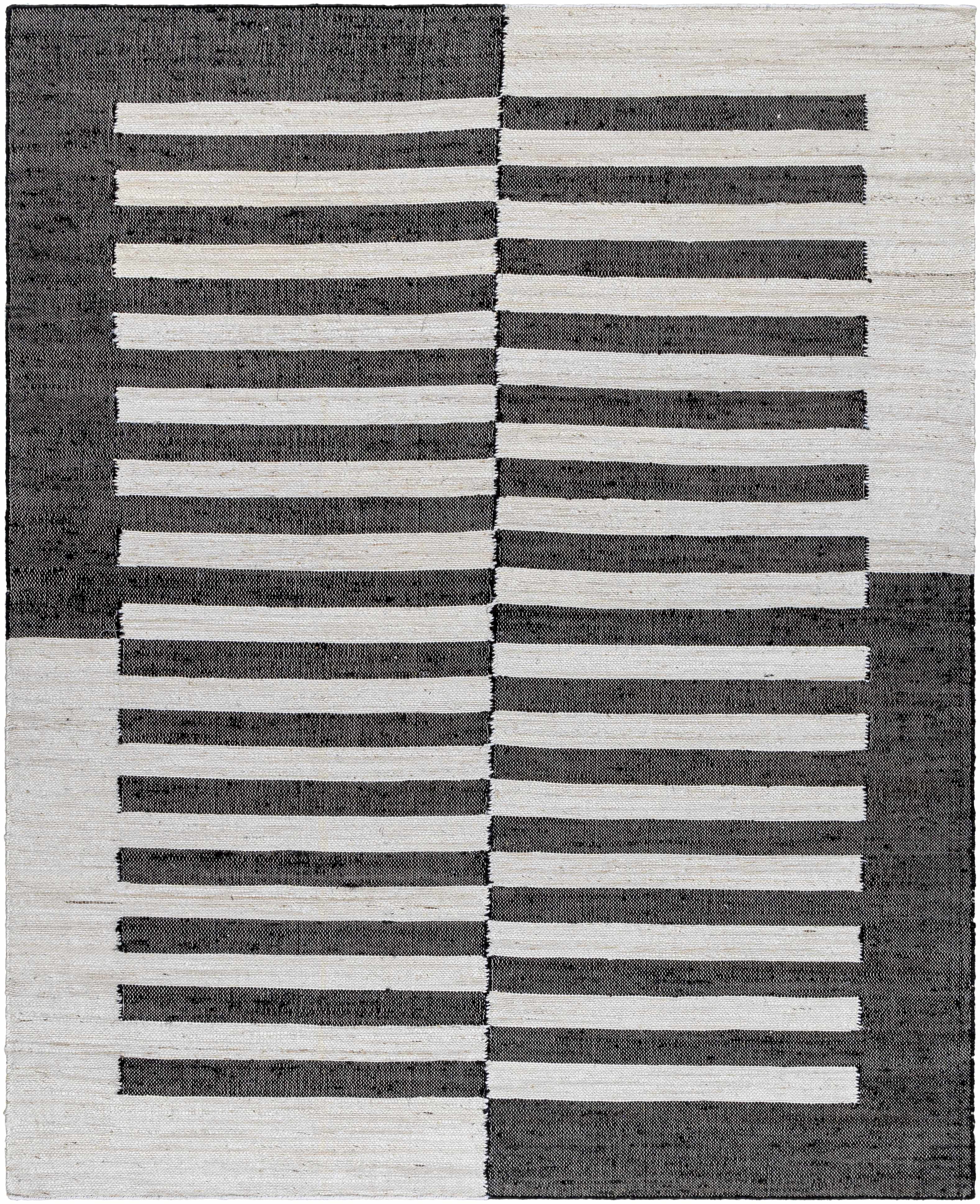 Soren Black&White Jute Area Rug