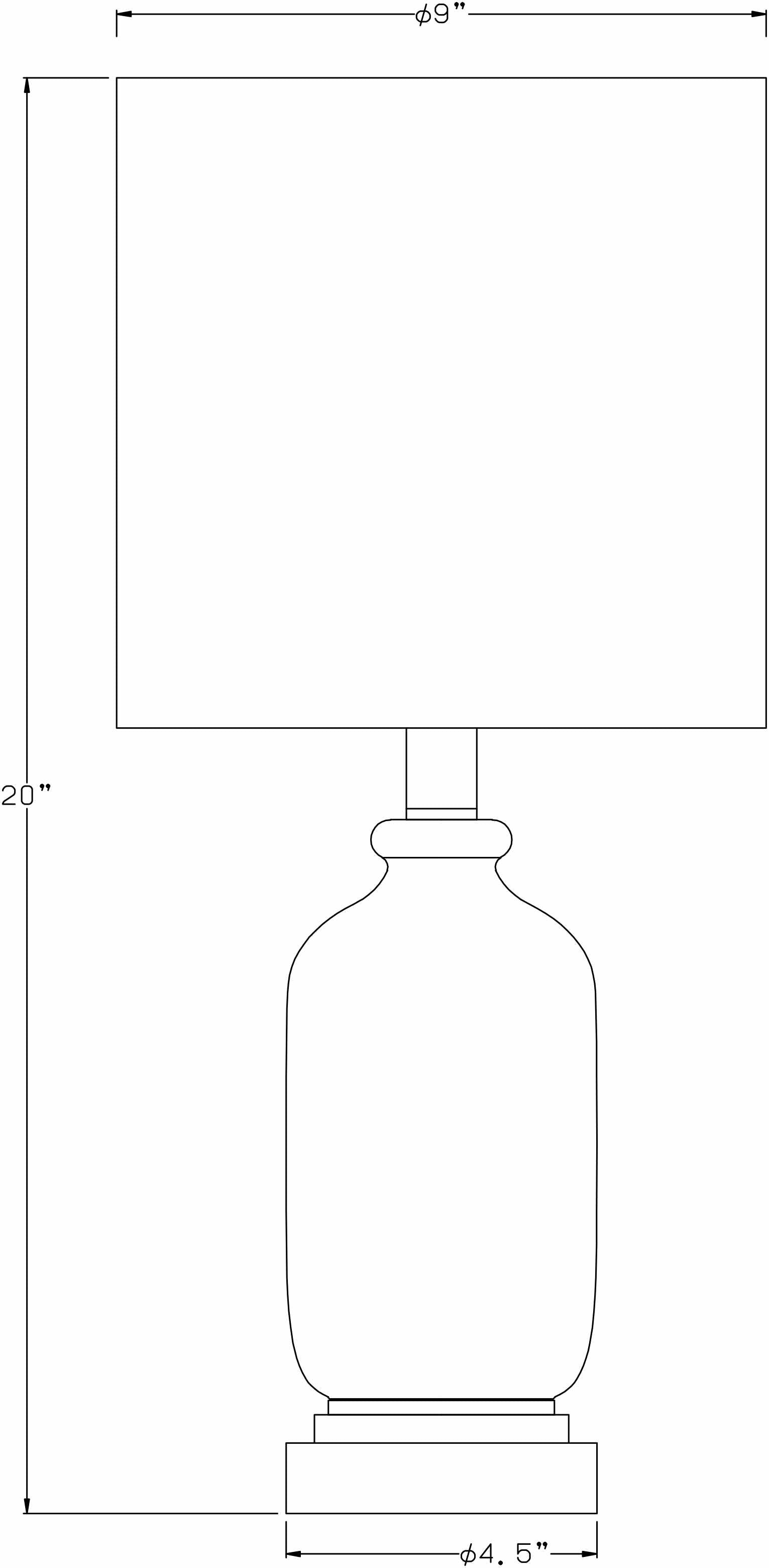 Dalvey Rustic Brown Cylindrical Table Lamp