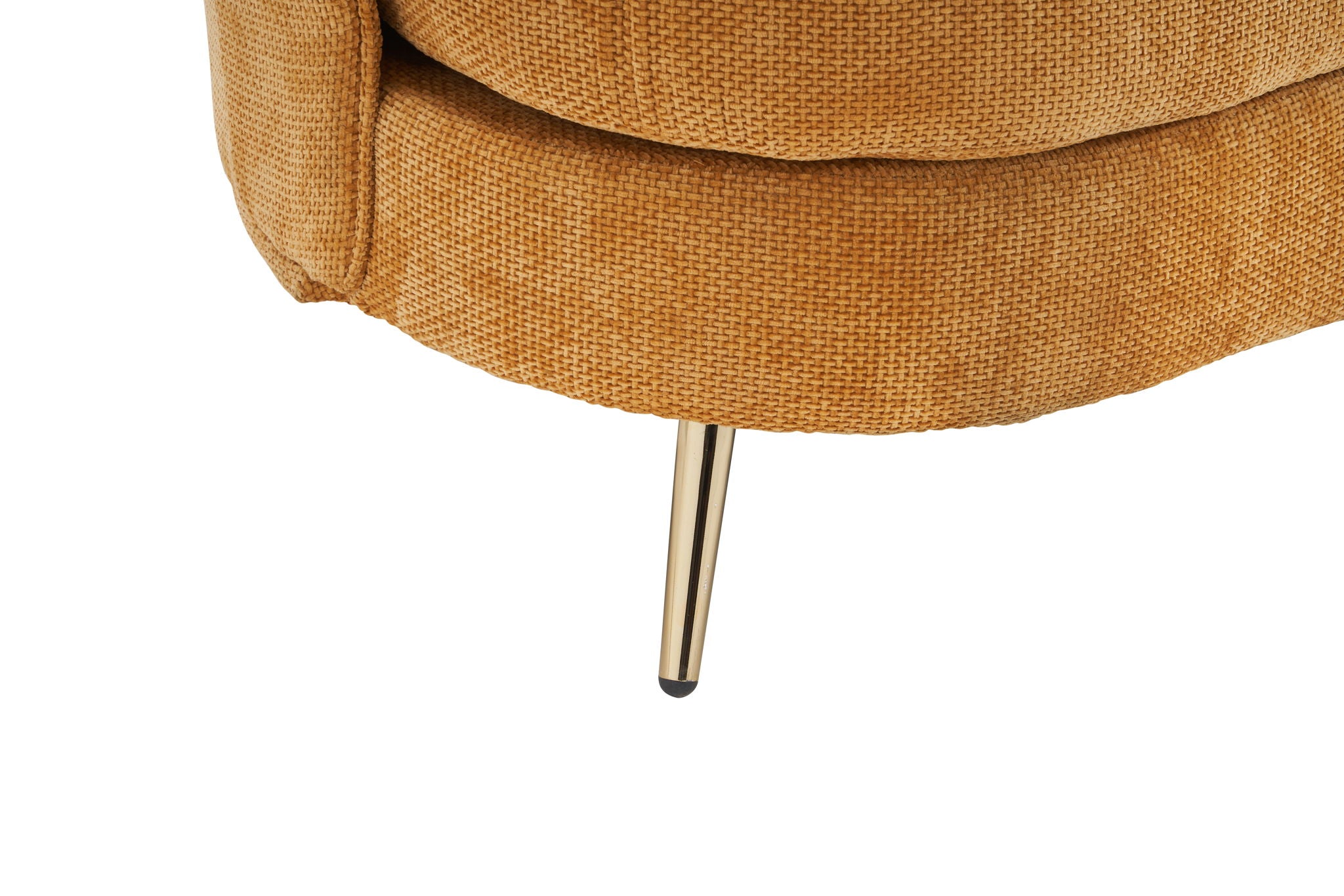 Loveseat Sofa, Upholstered Couch With Metal Legs