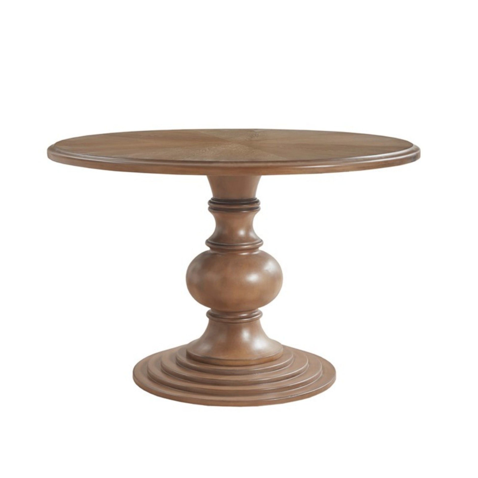 Round Pedestal Dining Table - Walnut - Best Buy Furniture