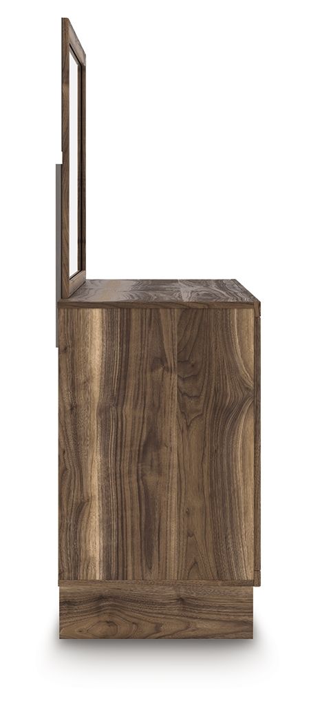 Chirason - Dresser And Mirror - Brown - Best Buy Furniture