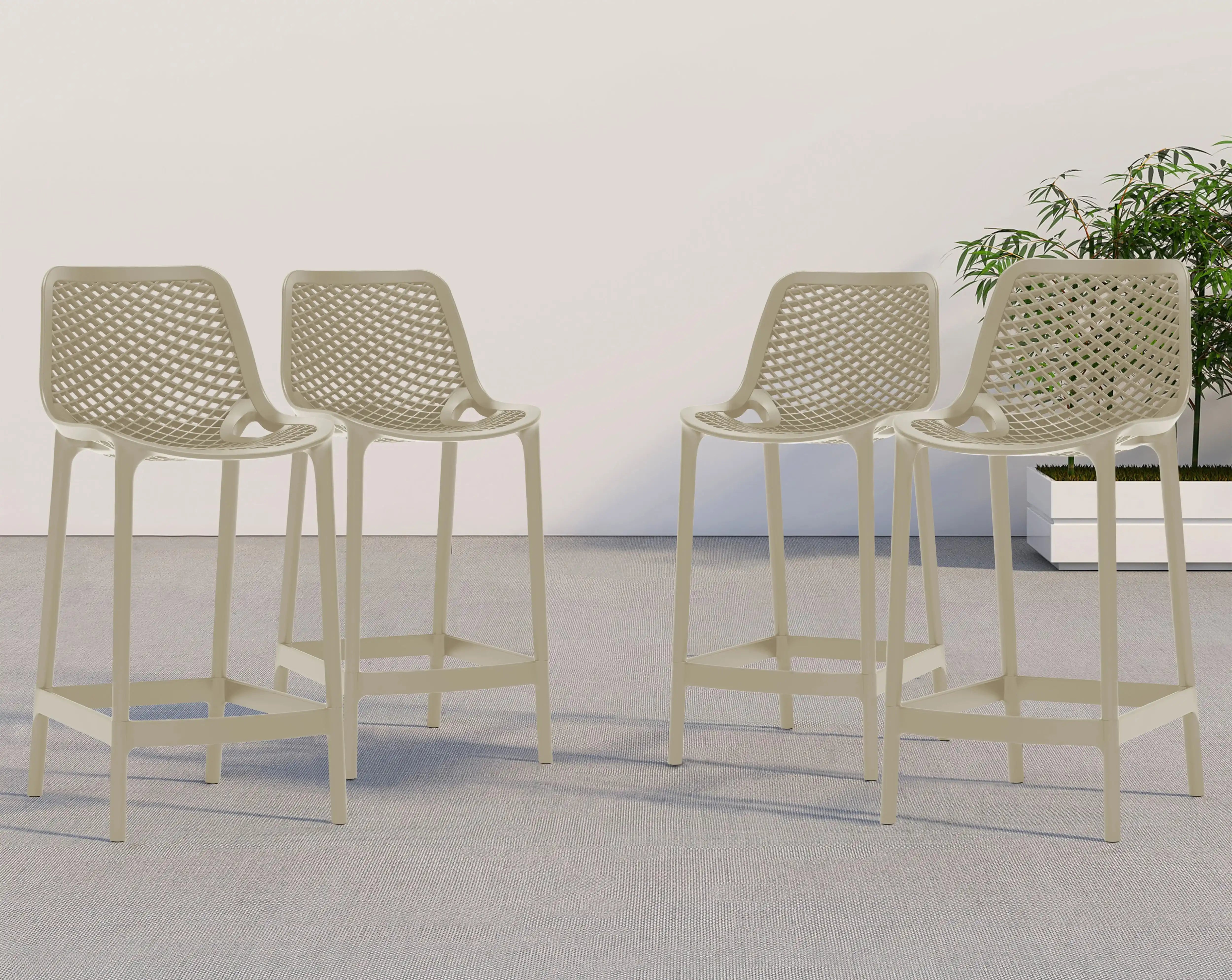 Mykonos - Outdoor Patio Stool (Set of 2)