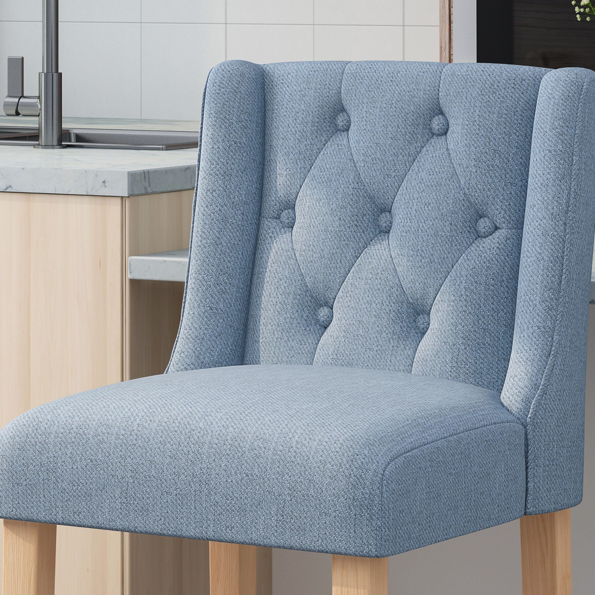 Ethereon - Tufted Counter Stool (Set of 2)