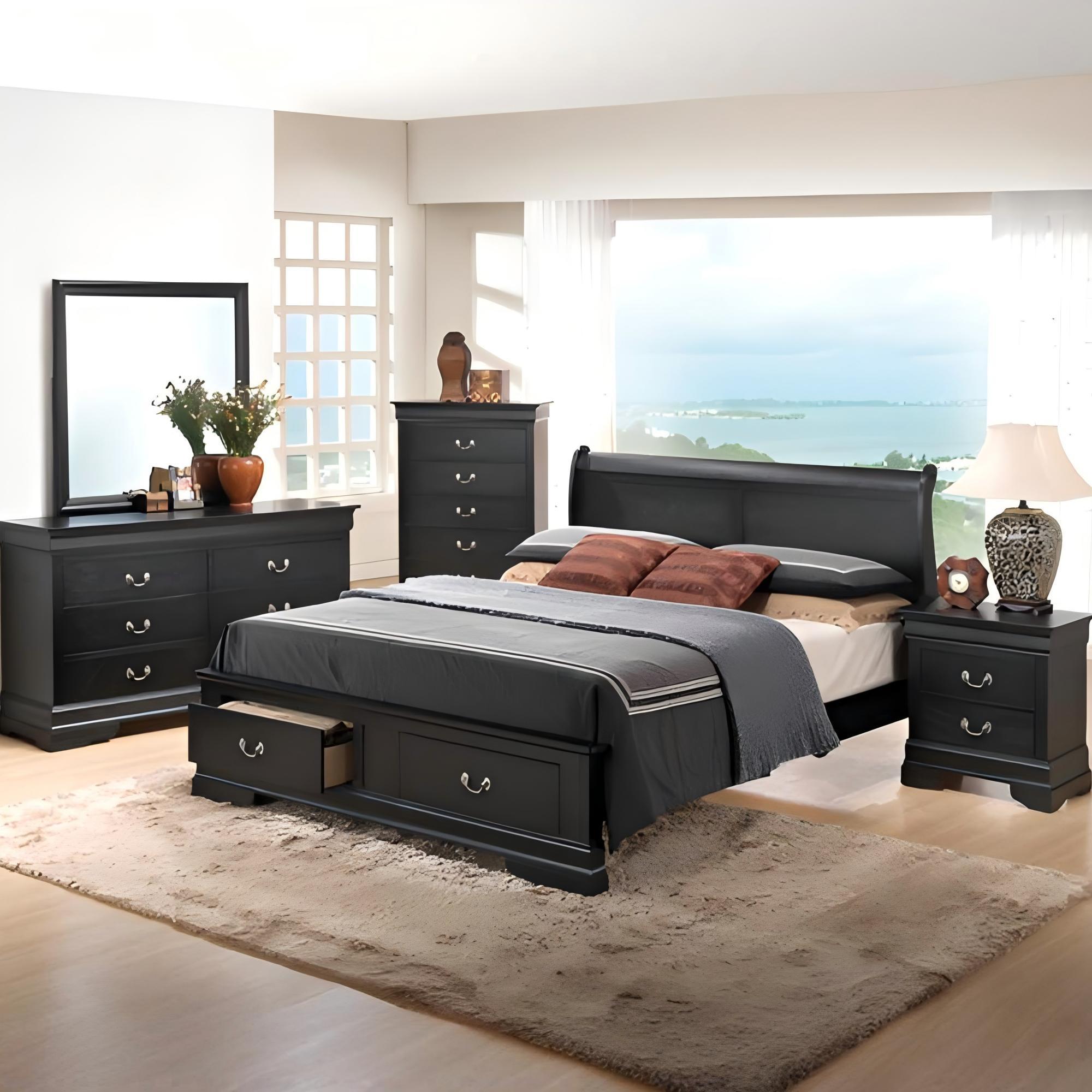 Louis Phillipe - Storage Bed