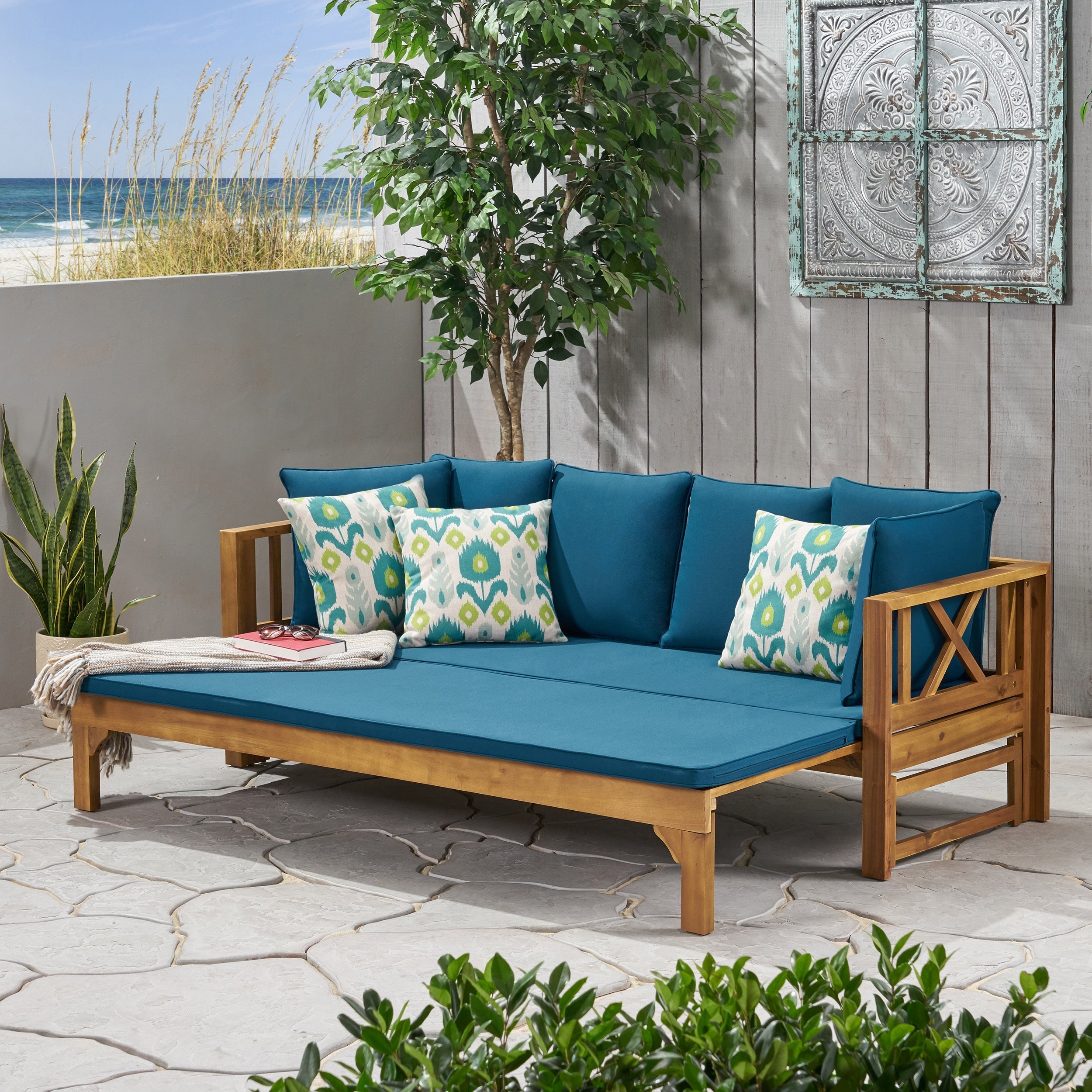 The Eldrin™ Rustic Acacia Daybed