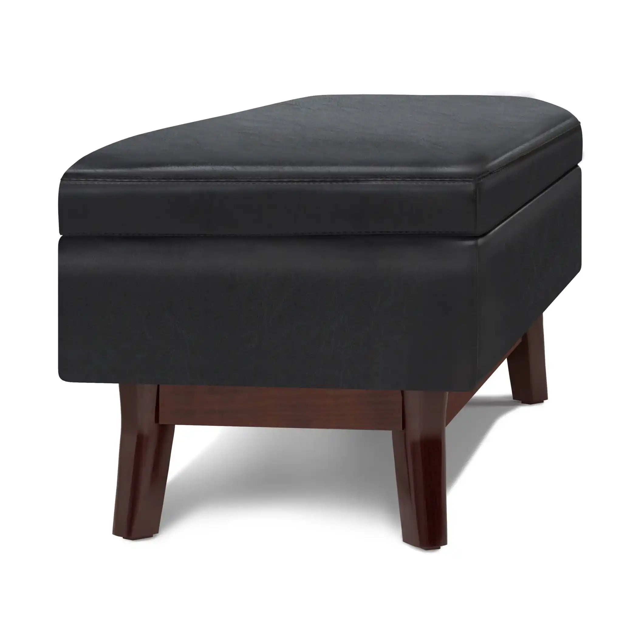 Owen - Rectangular Storage Ottoman - Midnight Black - Best Buy Furniture