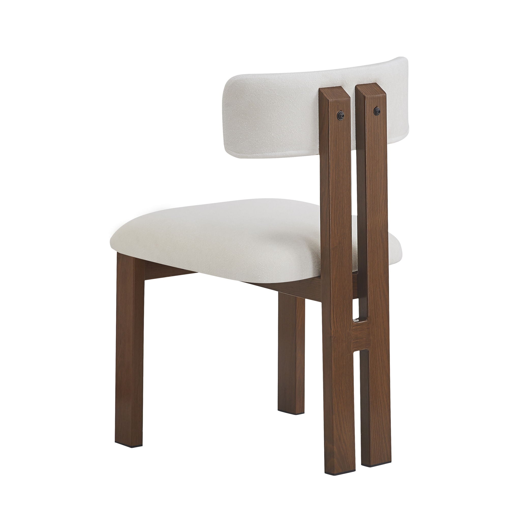 Modern 7 Piece Dining Set With Upholstered Armless Chairs And Dining Table