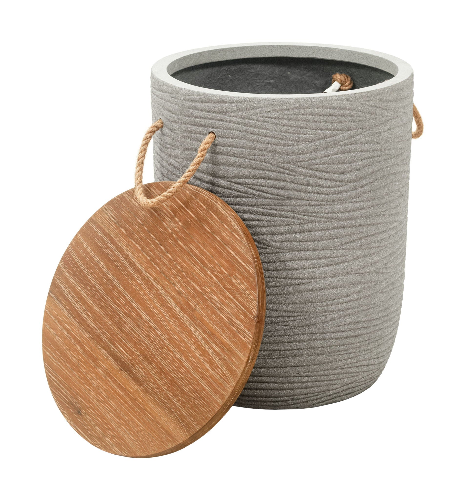 Biban - Outdoor Side Table - Natural / Brown
