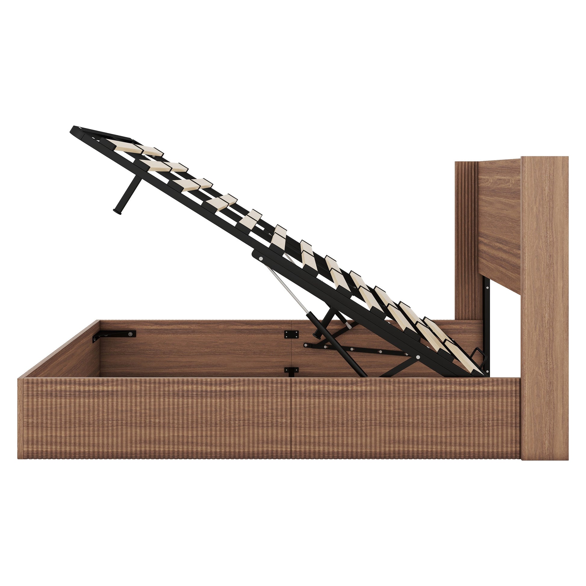 Luna Modern Platform Lift Storage Bed Queen - Best Buy Furniture