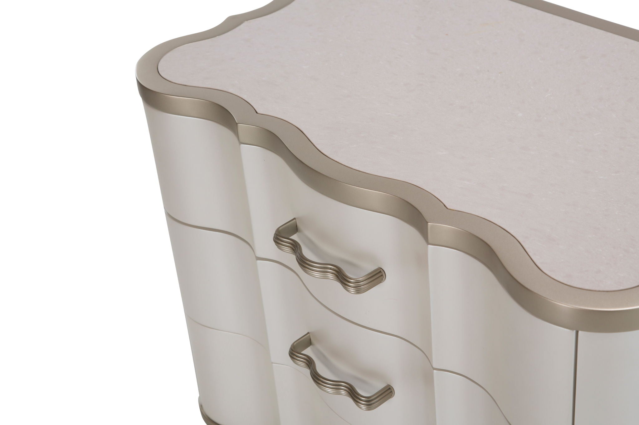 London Place - Nightstand - Creamy Pearl