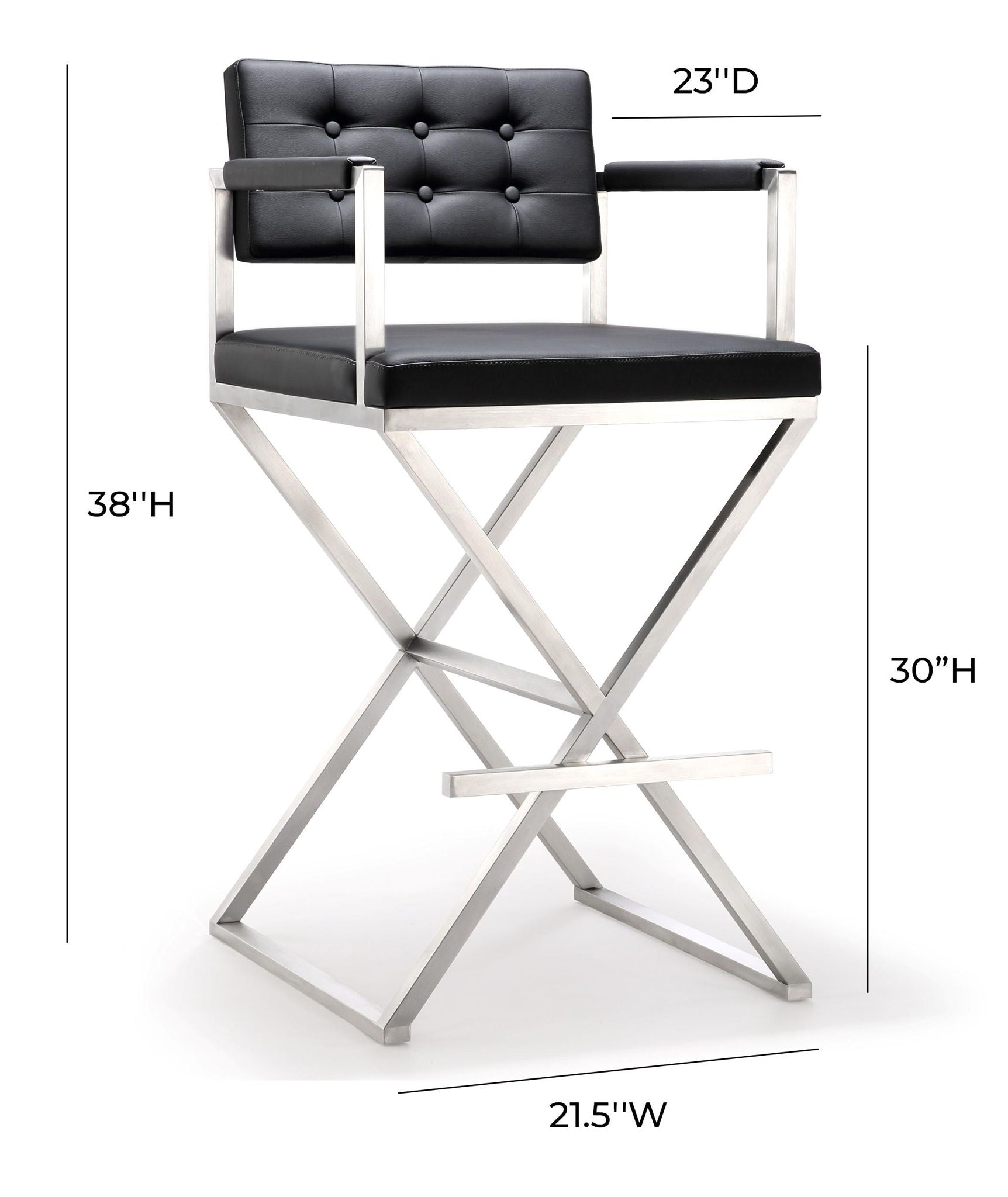 Director - Stainless Steel Barstool