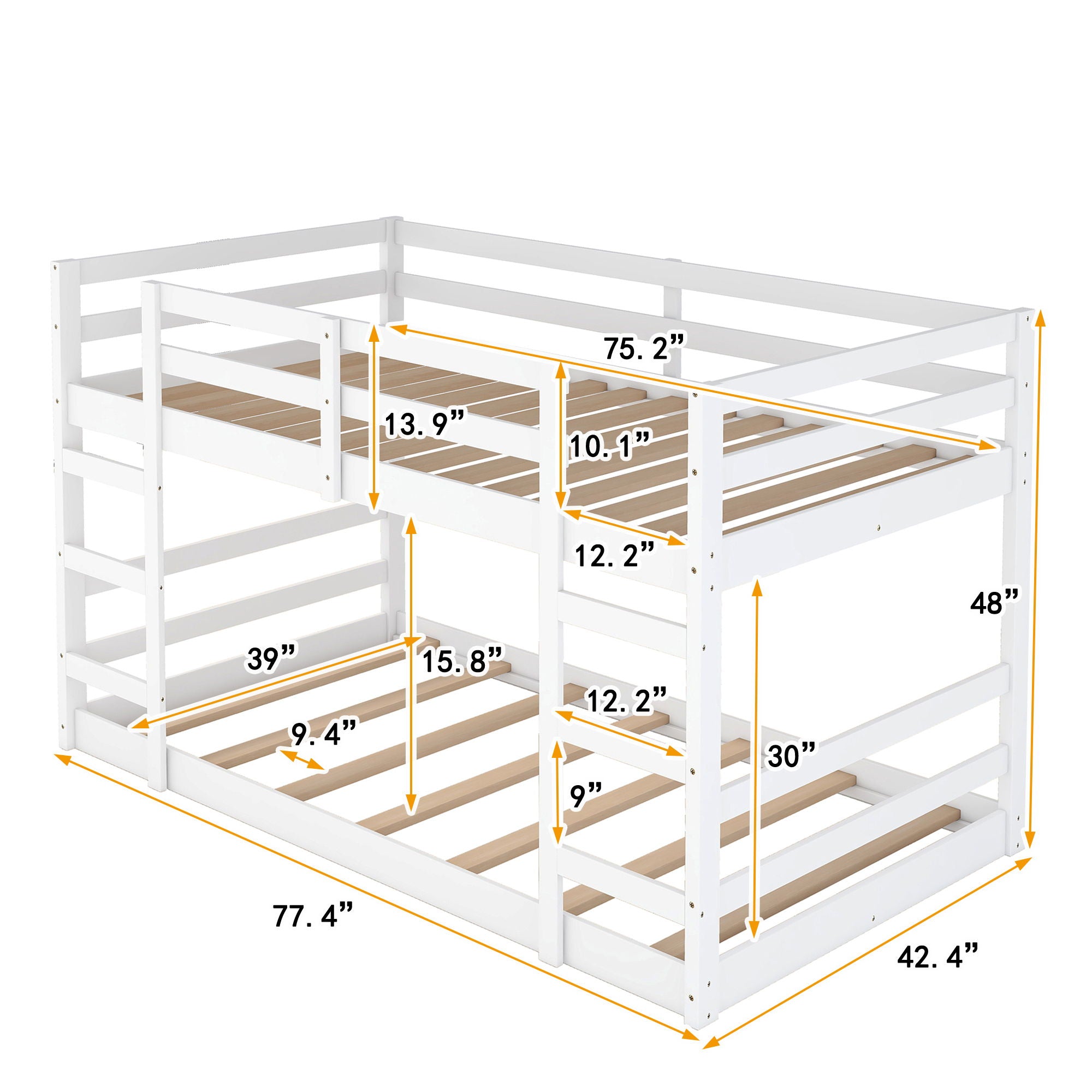 Crafted Bunk Bed With Ladder