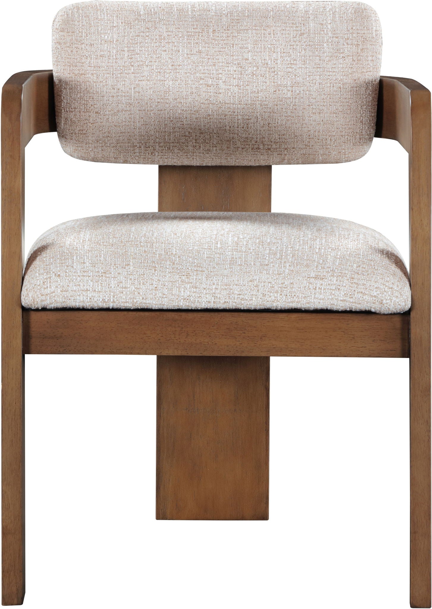 Sacha - Linen Dining Chair With Brown Base (Set of 2)