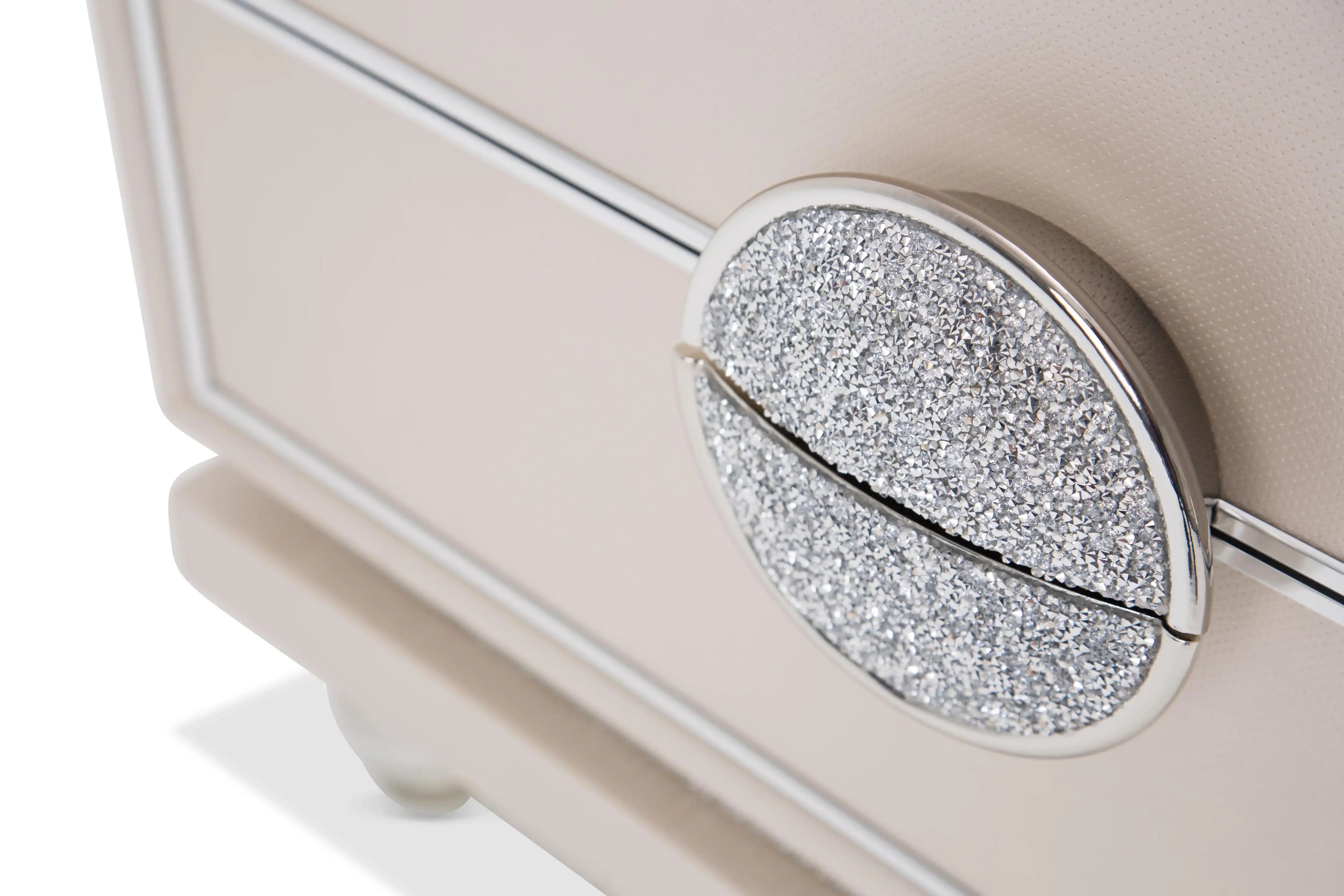 Glimmering Heights - Upholstered Nightstand - Ivory