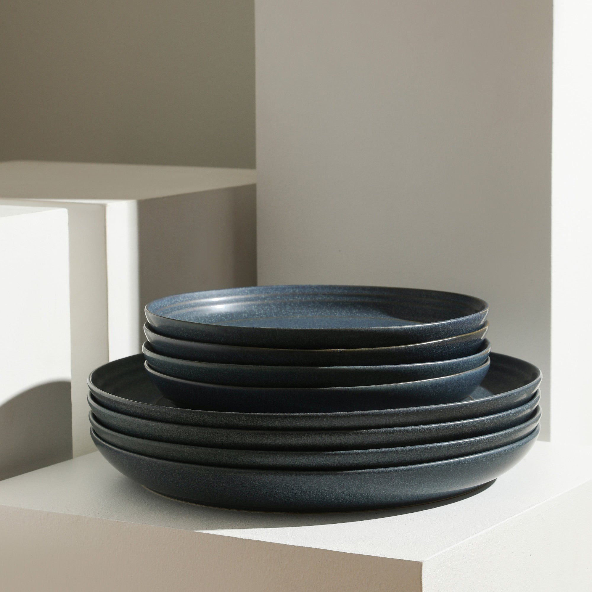 Elio Stoneware Dinner Plate - Blue