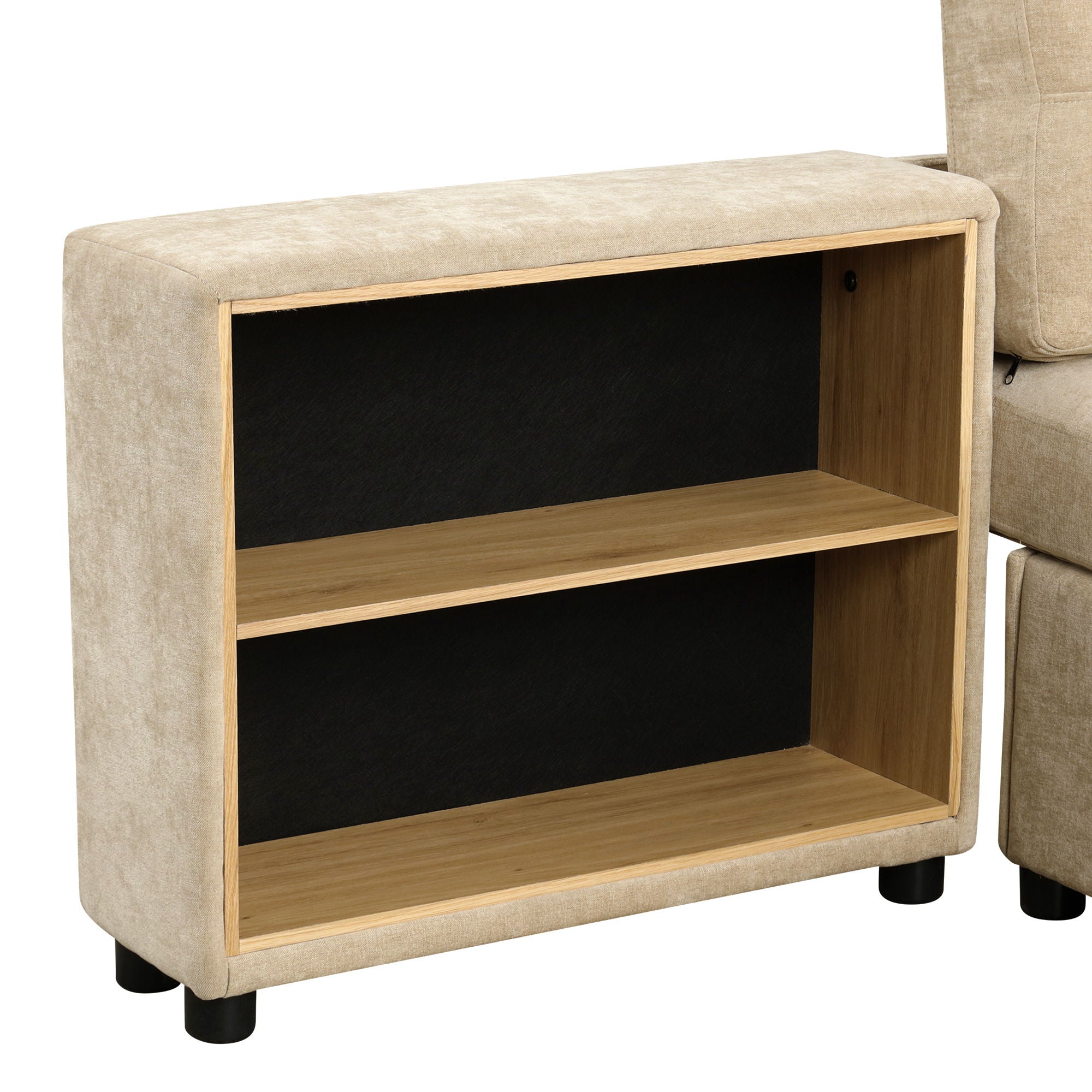 Versatile Modular Free-Combined Sofa With 2 Storage Racks