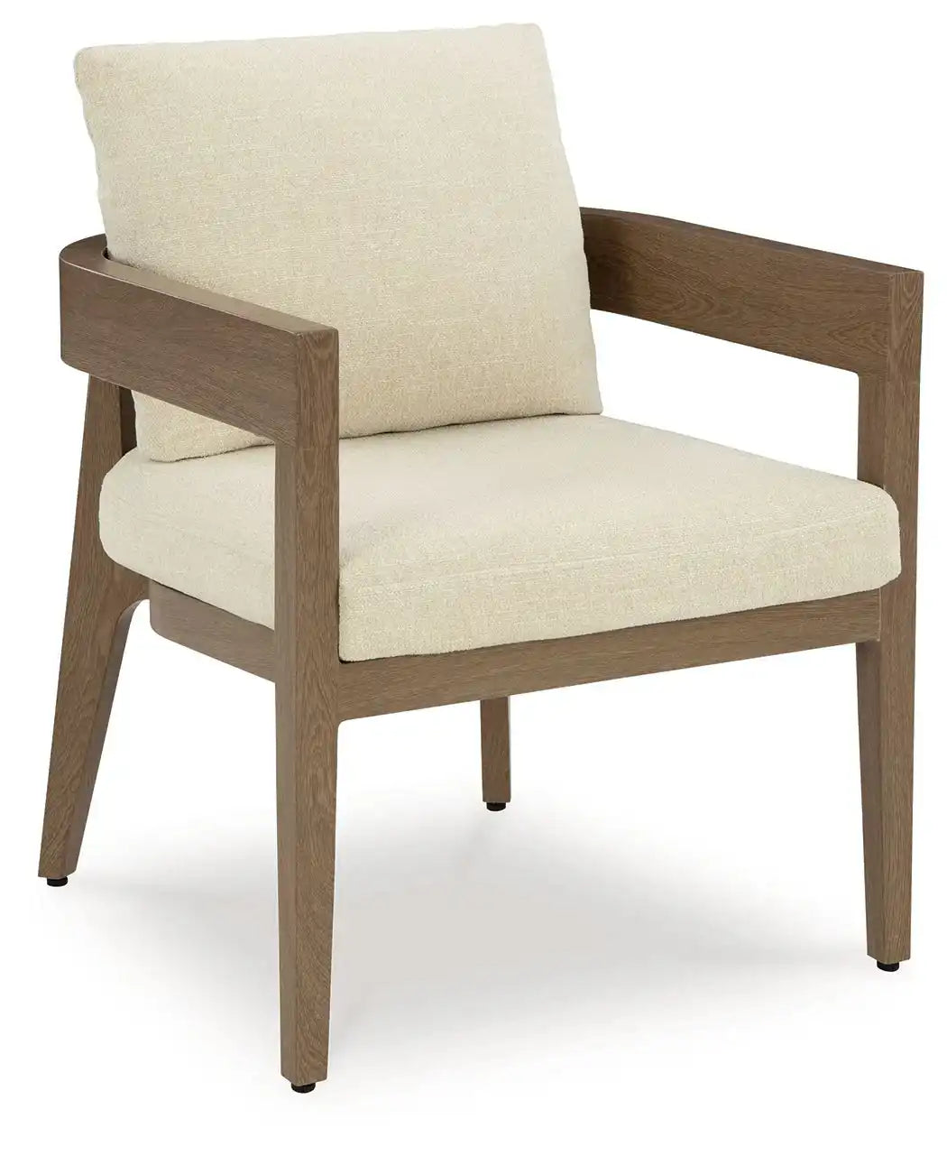 Serene Bay - Arm Chair With Cushion (Set of 2) - Dark Brown / White