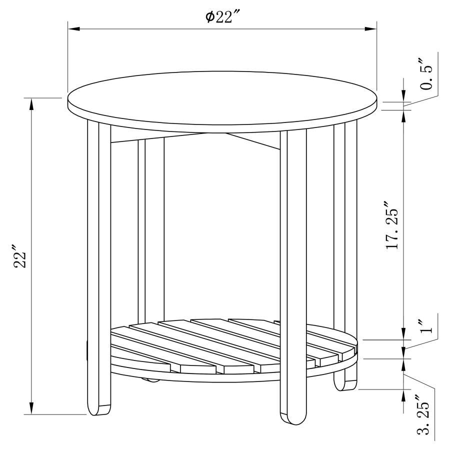 Fowler - Round Coffee Table Set