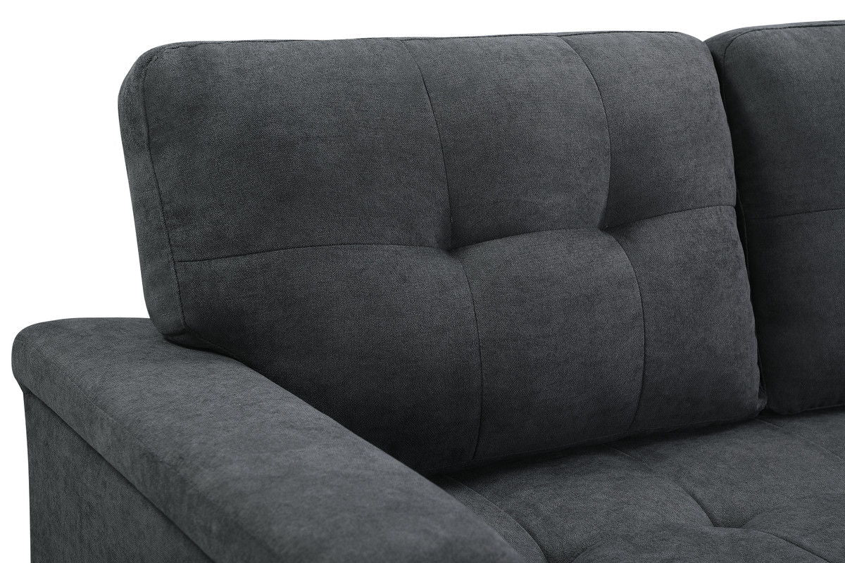 Connor - Fabric Reversible Sectional Sleeper Sofa Chaise With Storage