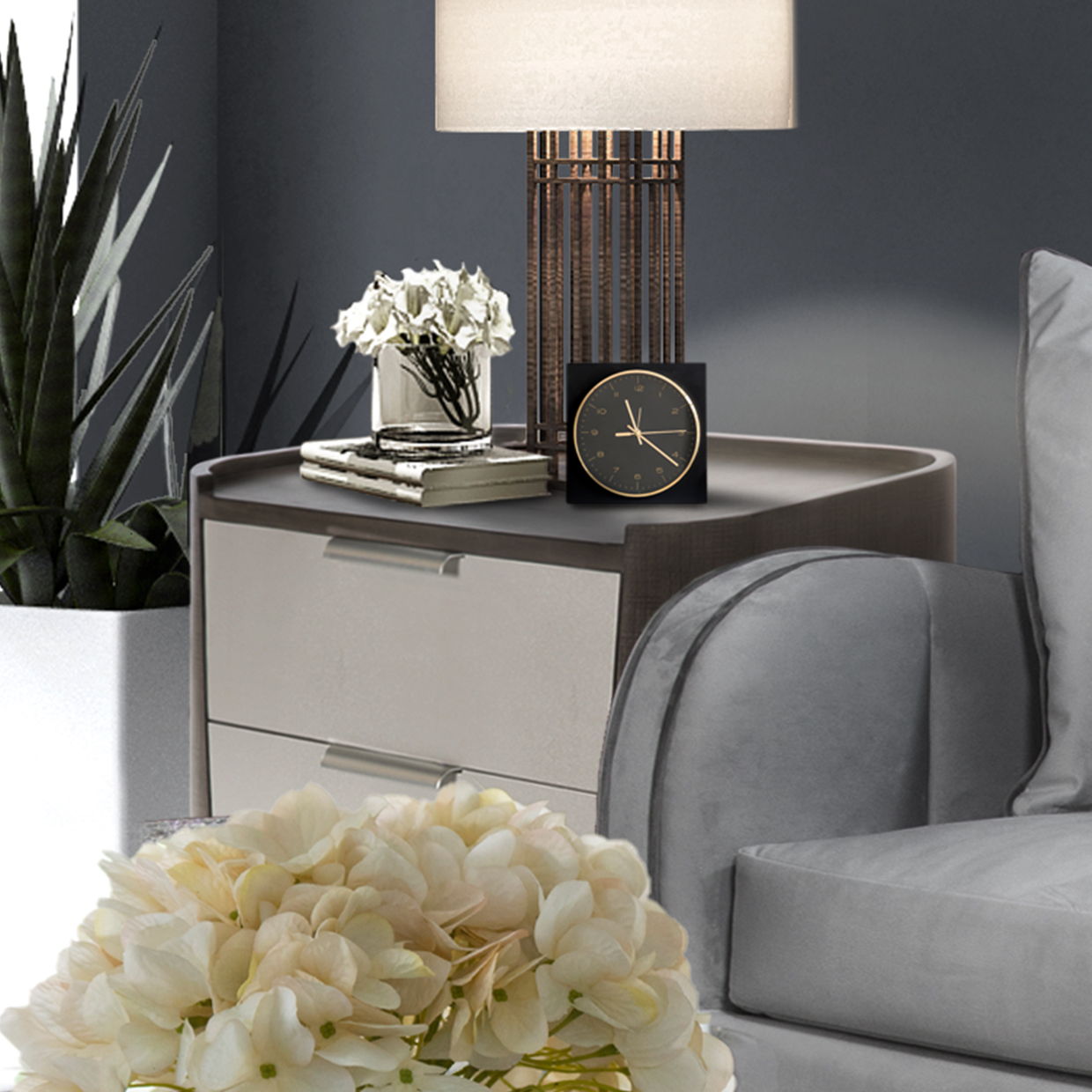 Roxbury Park - Nightstand - Slate