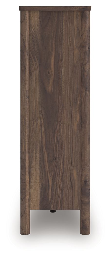 Pamytta - Five Drawer Wide Chest - Brown - Best Buy Furniture